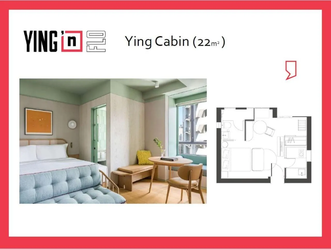 Floor plan in YING'nFLO, Hong Kong, Wan Chai