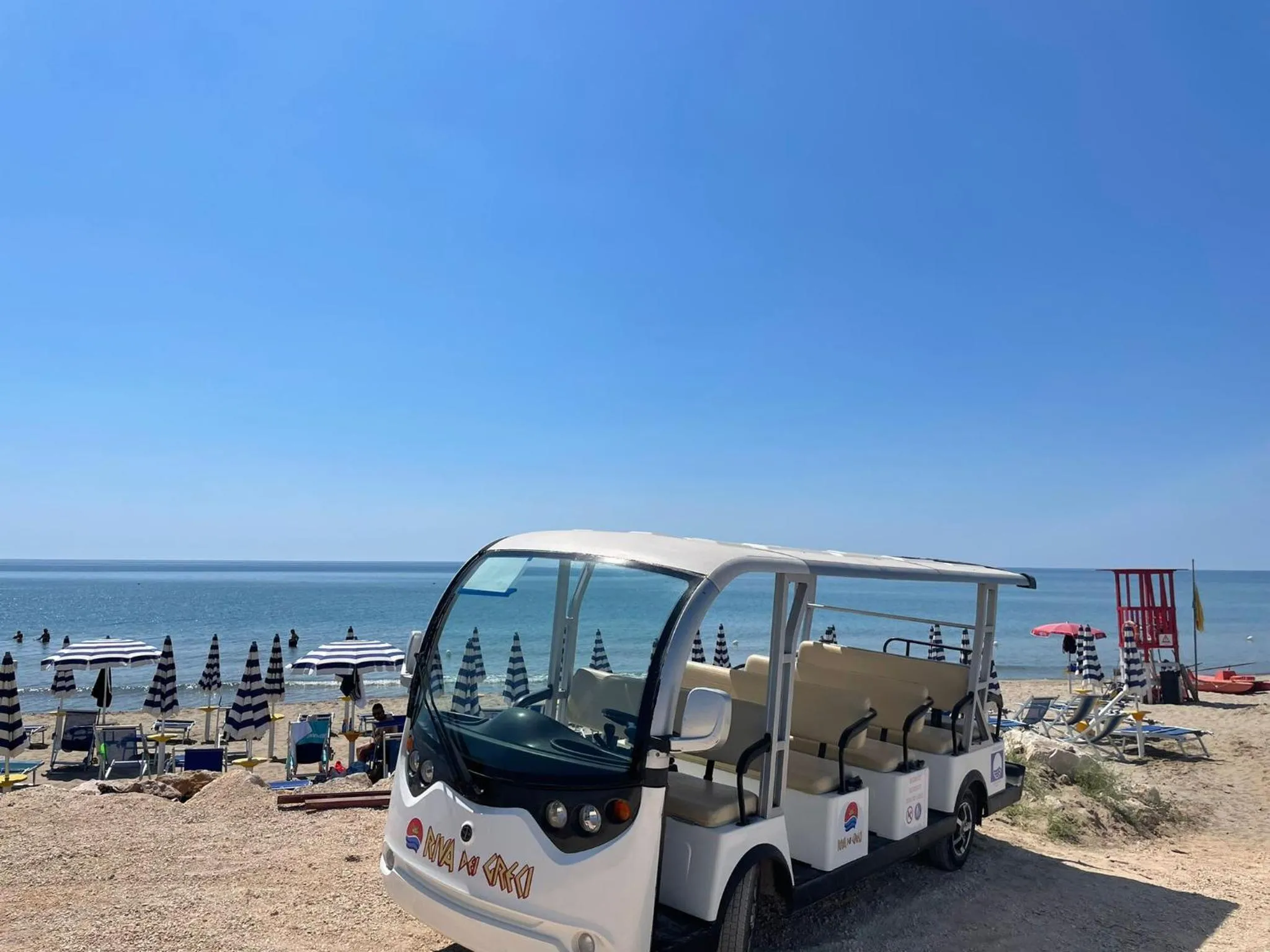 Beach in Riva dei Greci Camping Village