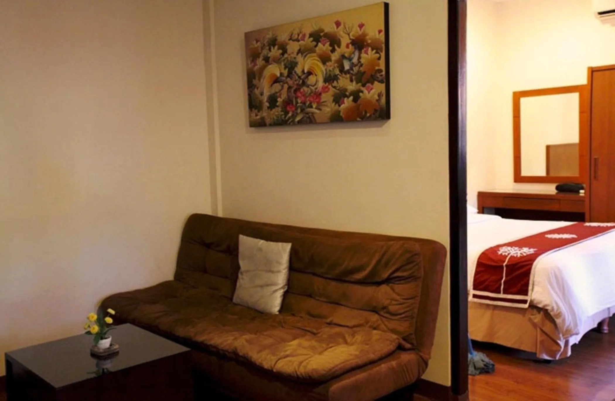 Living room, Bed in Niramaya Villa