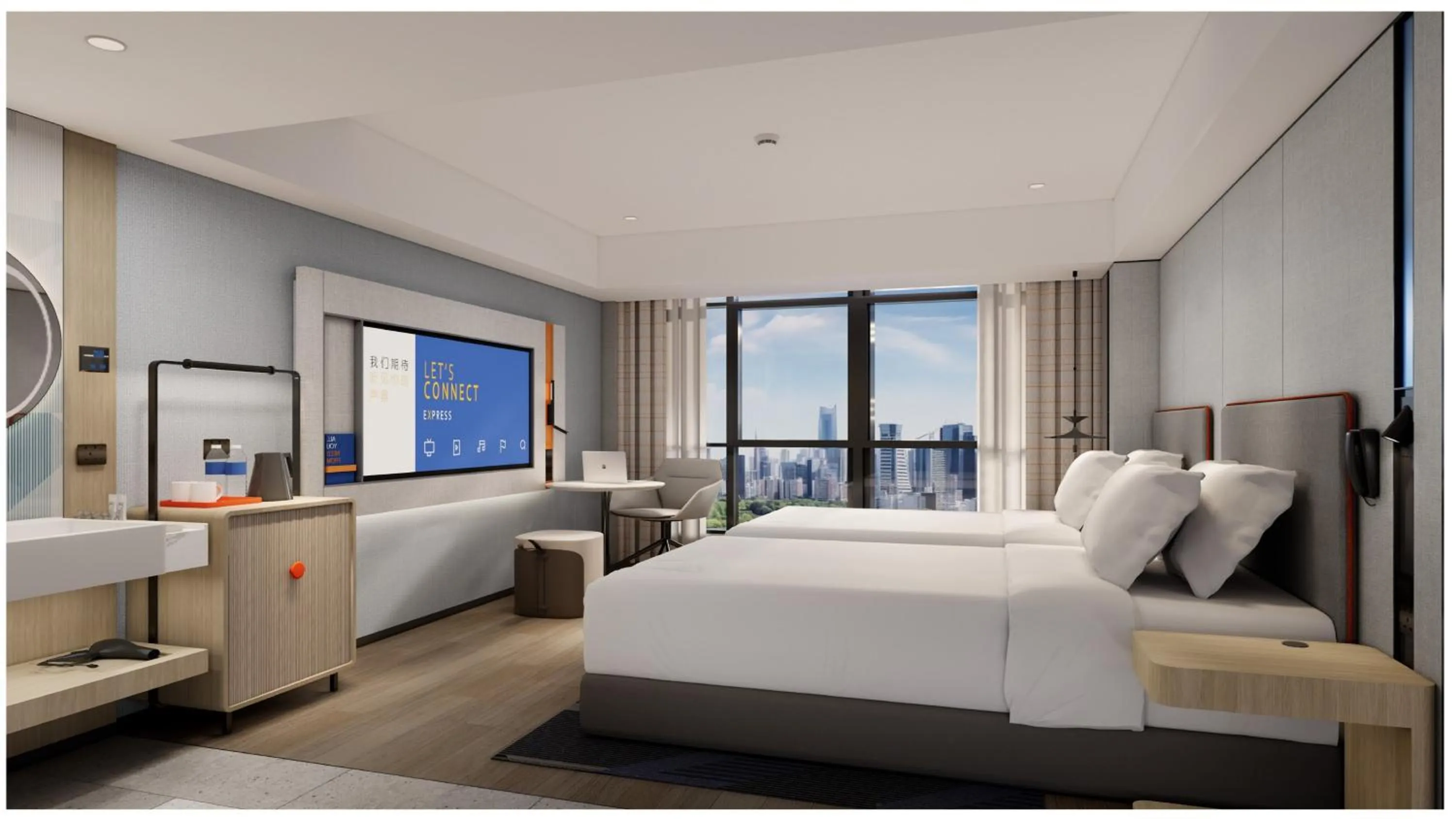 Photo of the whole room, Bed in Holiday Inn Express Guiyang Downtown by IHG