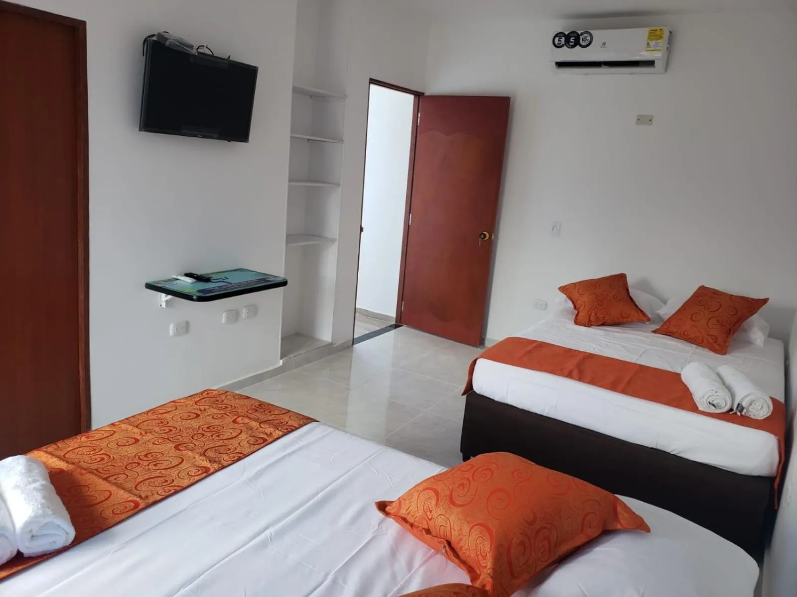 air conditioner, Bed in La Rivera Playa Palomino