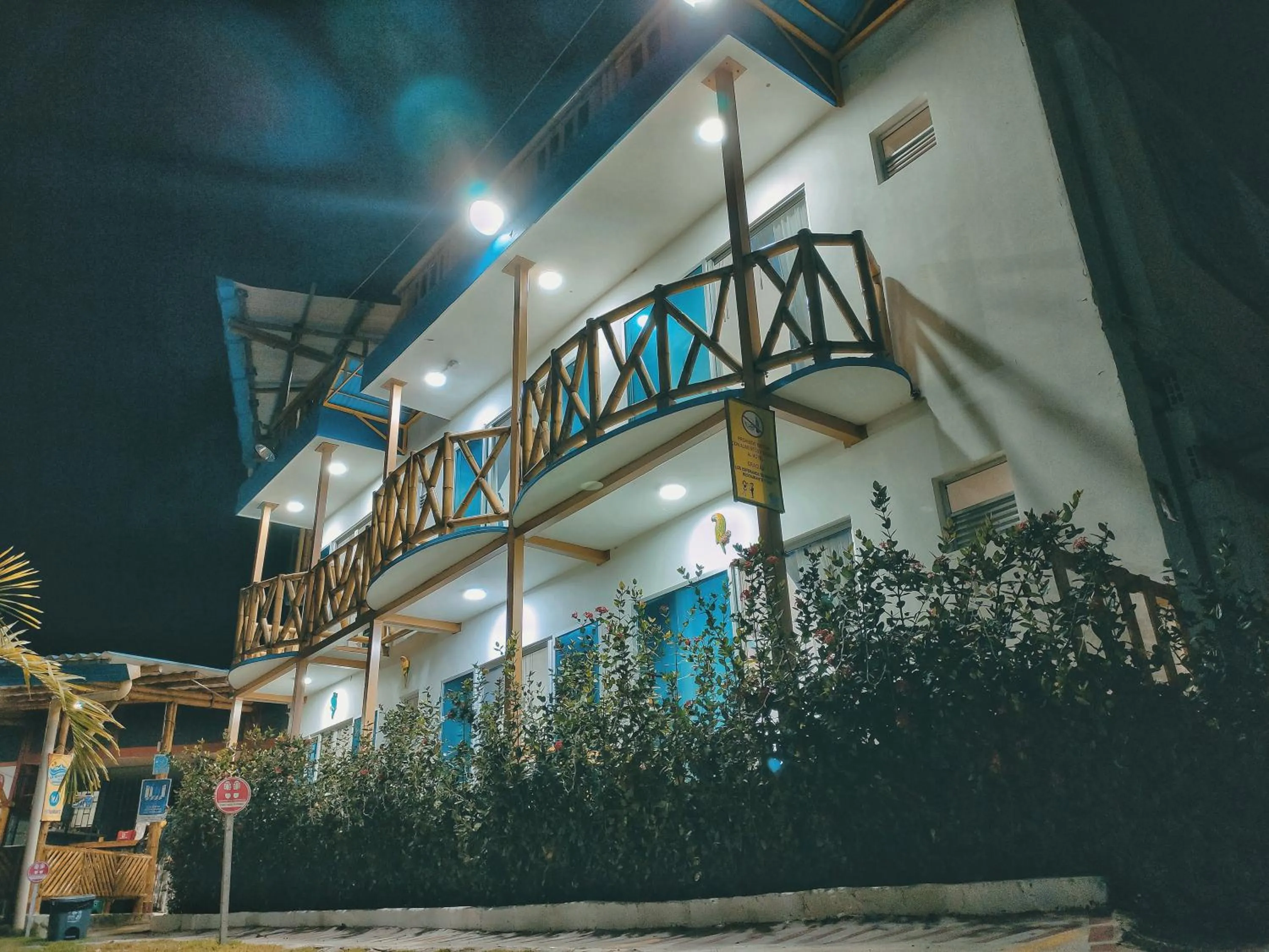 Night in La Rivera Playa Palomino