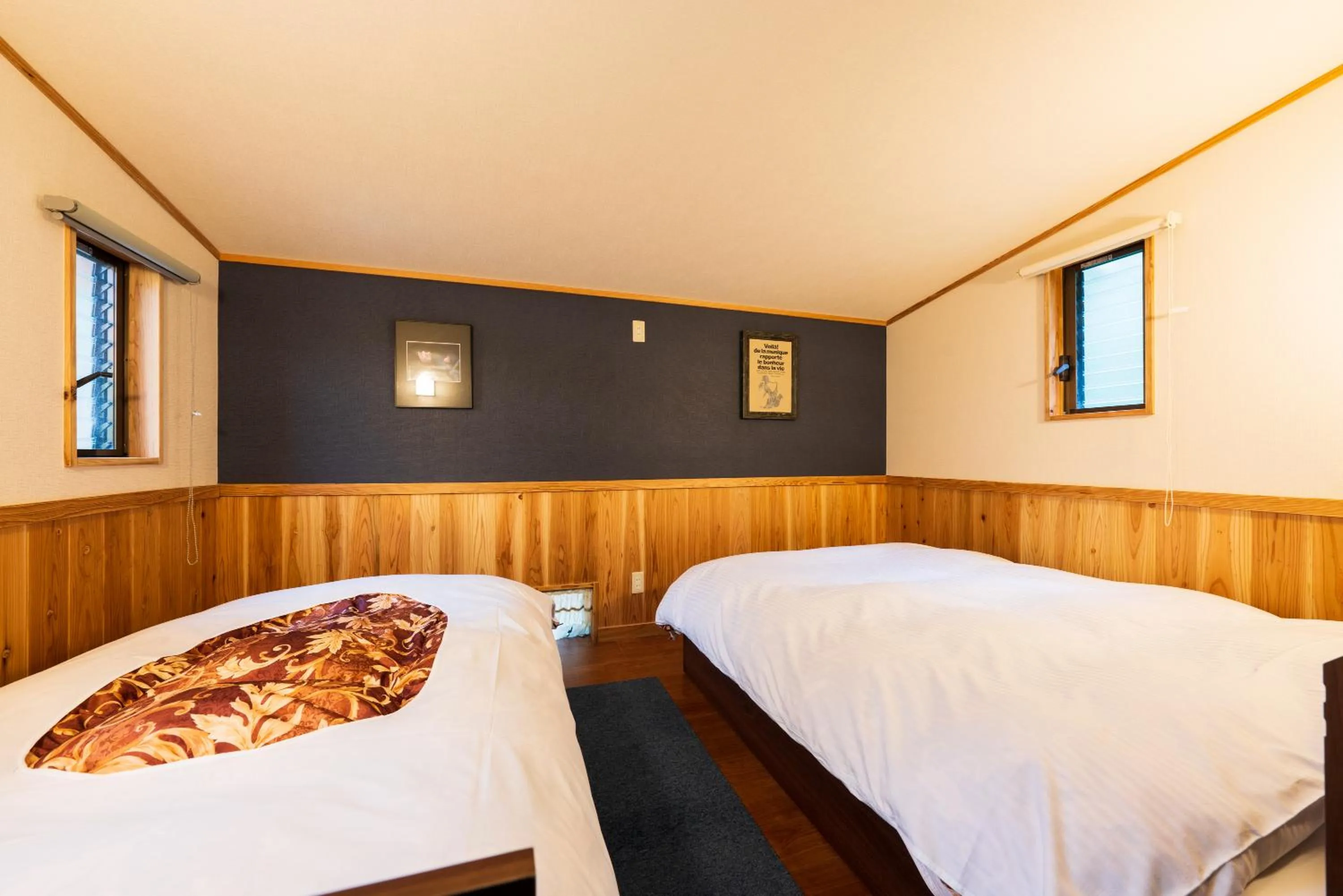 Bed in Yufuin Tsukahara Kogen Sanso Donguri