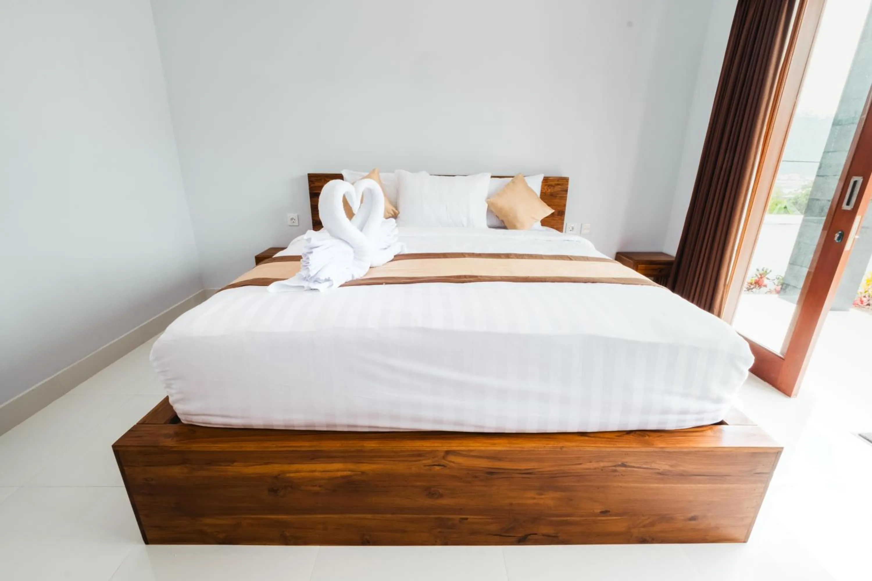 Bed in Mount Batur Villa