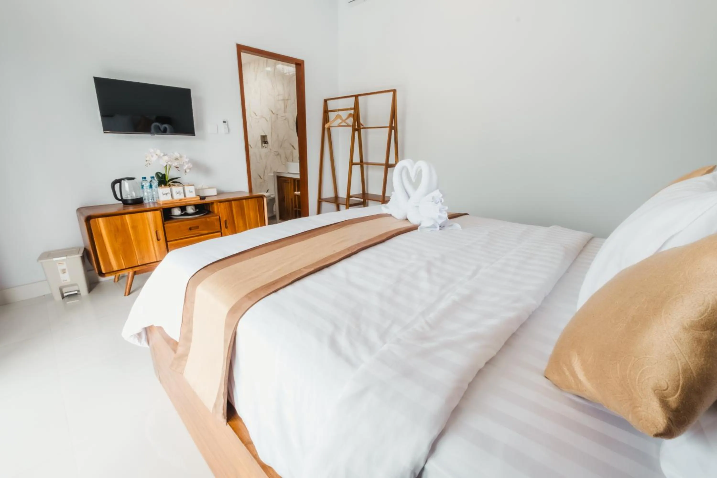 Bed in Mount Batur Villa