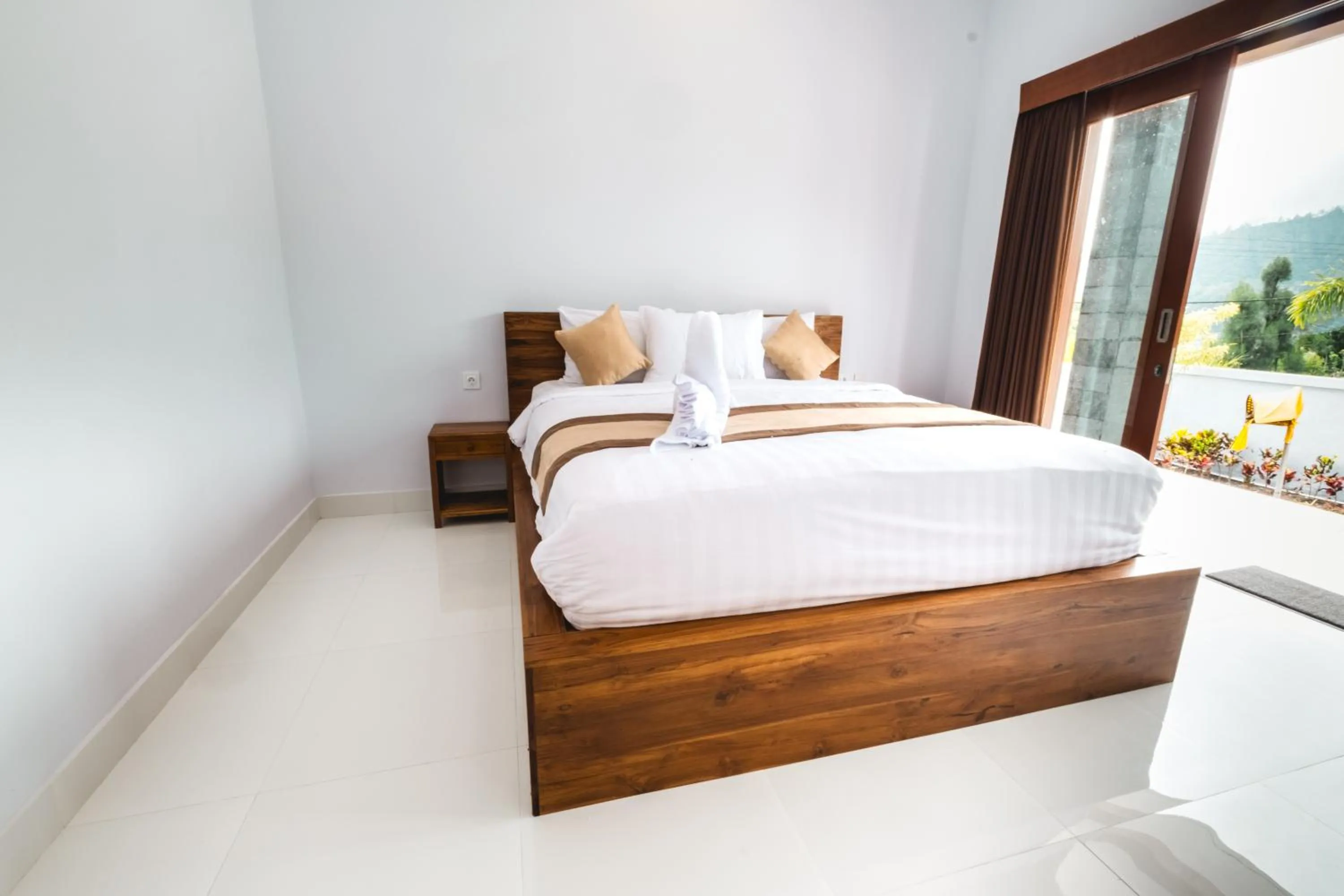 Bed in Mount Batur Villa