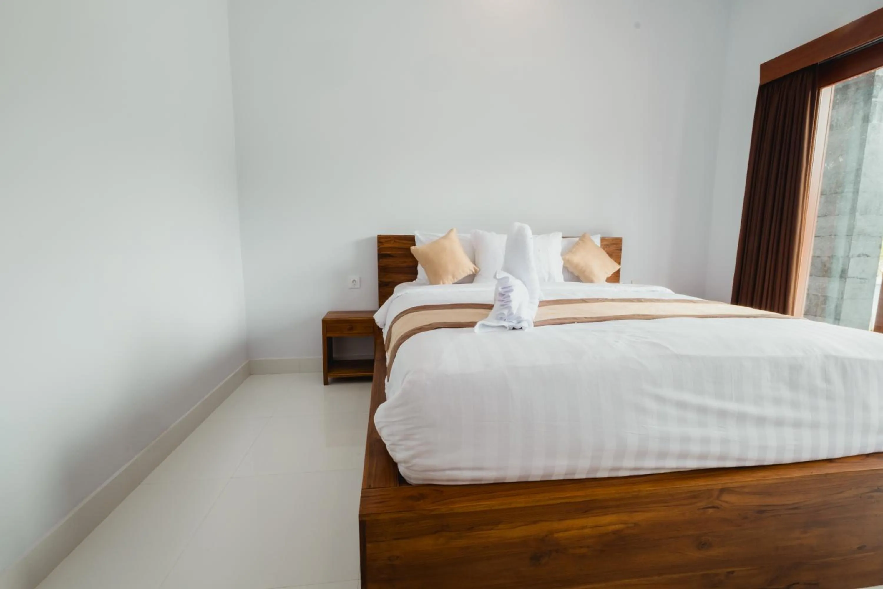 Bed in Mount Batur Villa