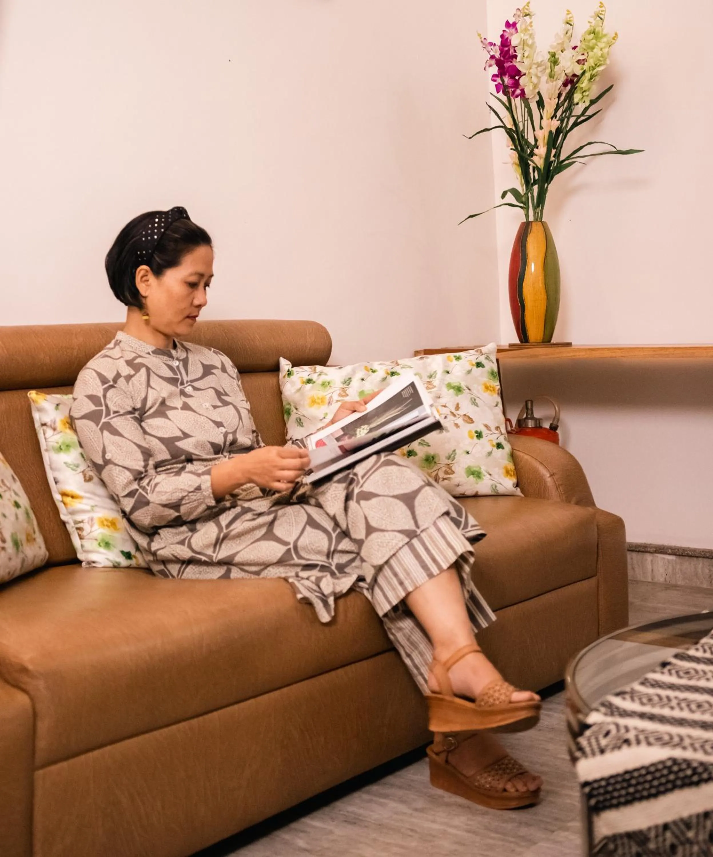 Living room in Akim Homestay