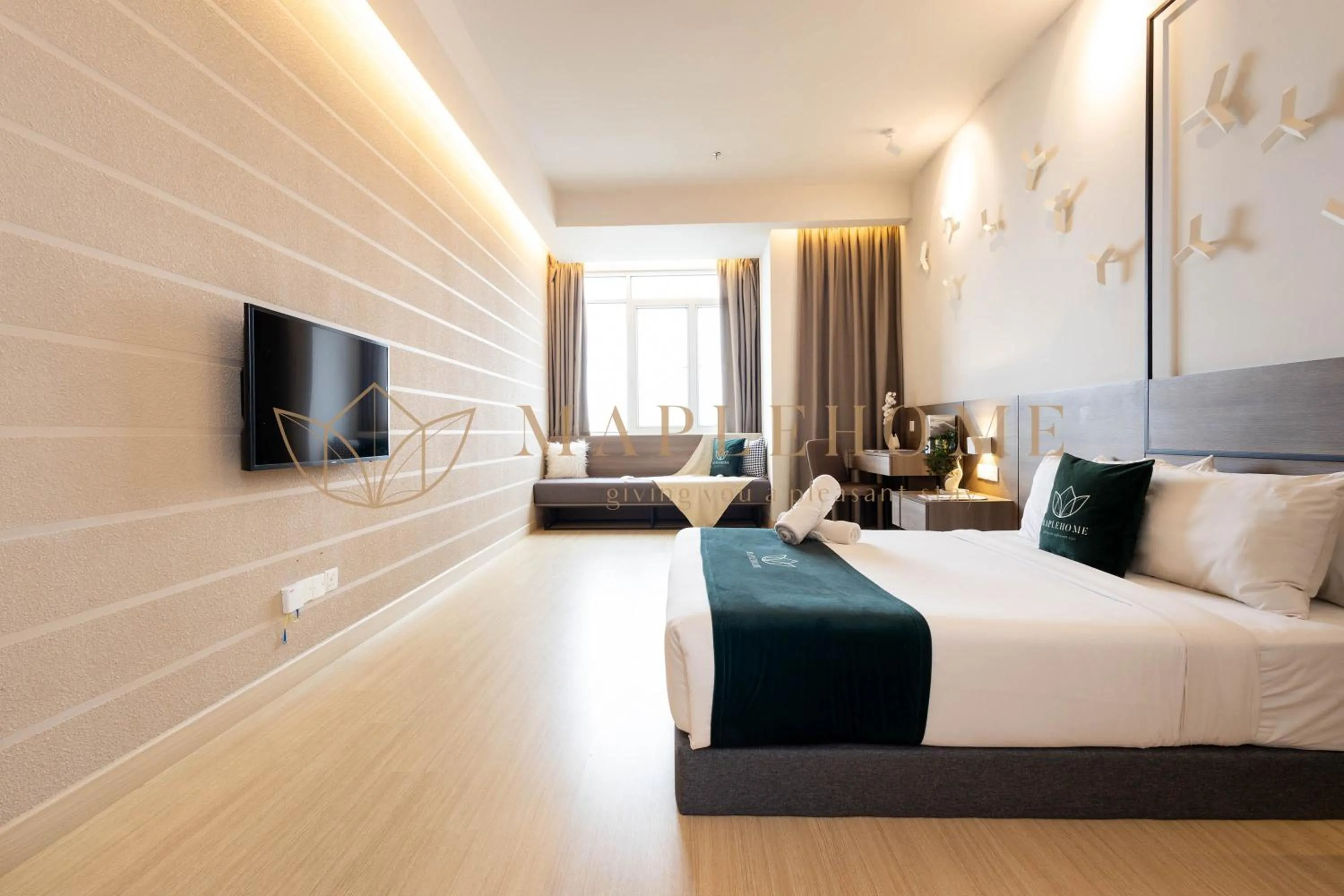 Bed in Windmill Premier Suites Genting Highlands