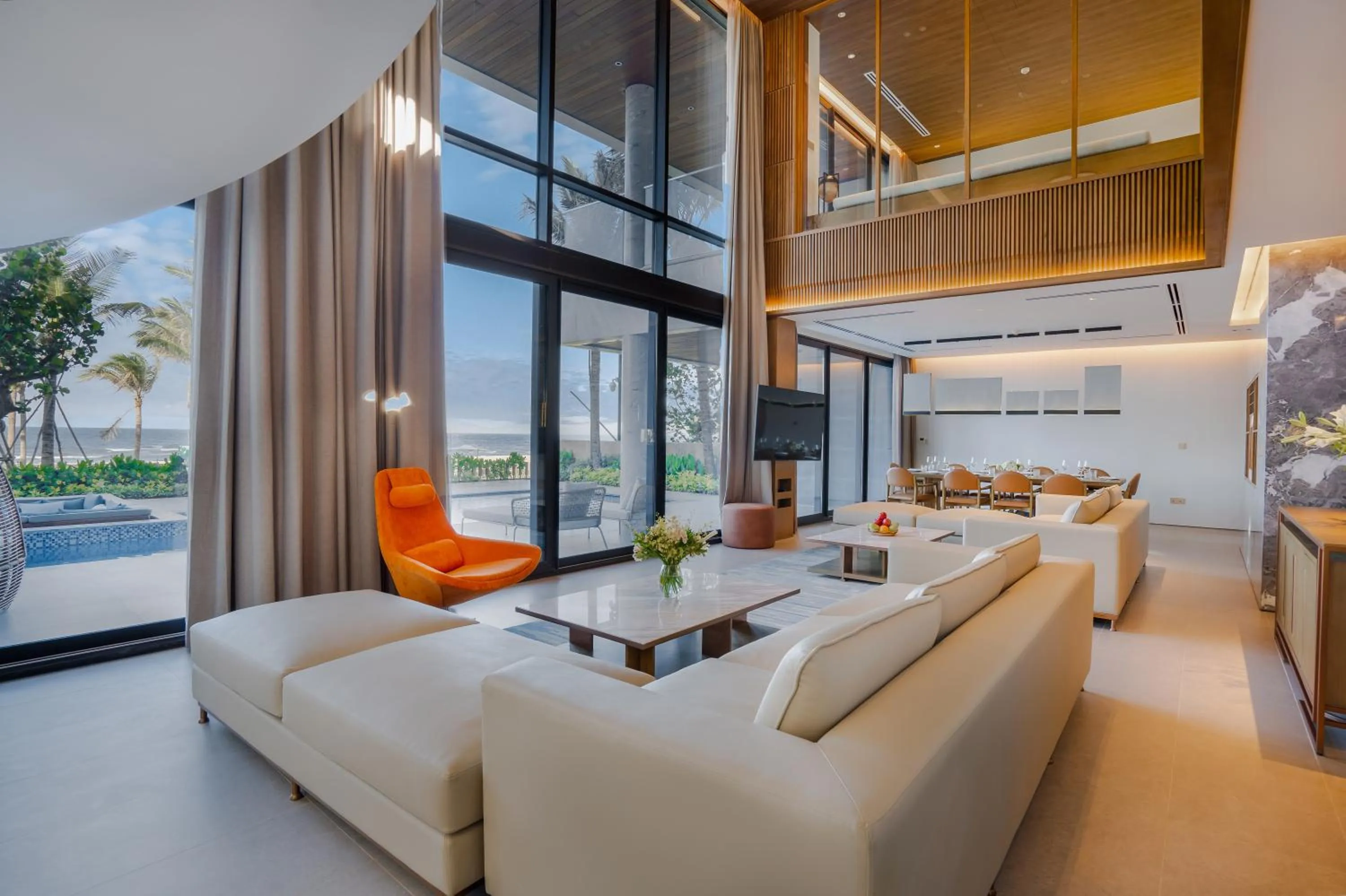 Living room, Bed in The Five Villas & Resort Quangnam - Danang