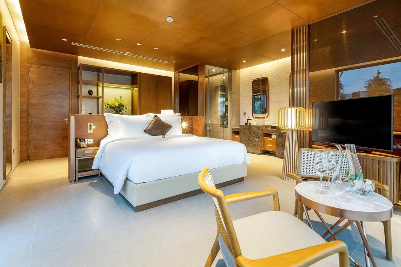 Bed in The Five Villas & Resort Quangnam - Danang