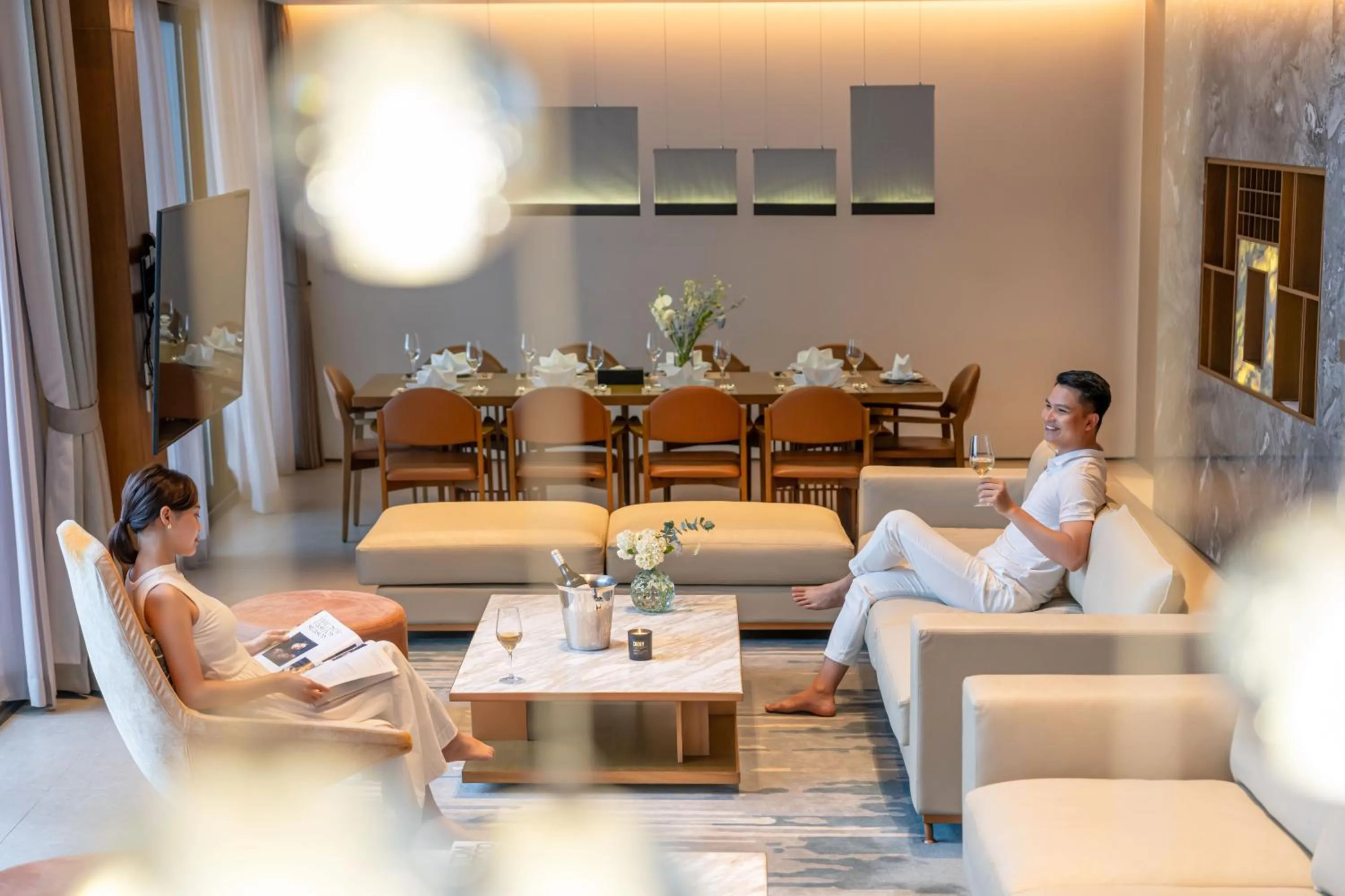 Living room in The Five Villas & Resort Quangnam - Danang