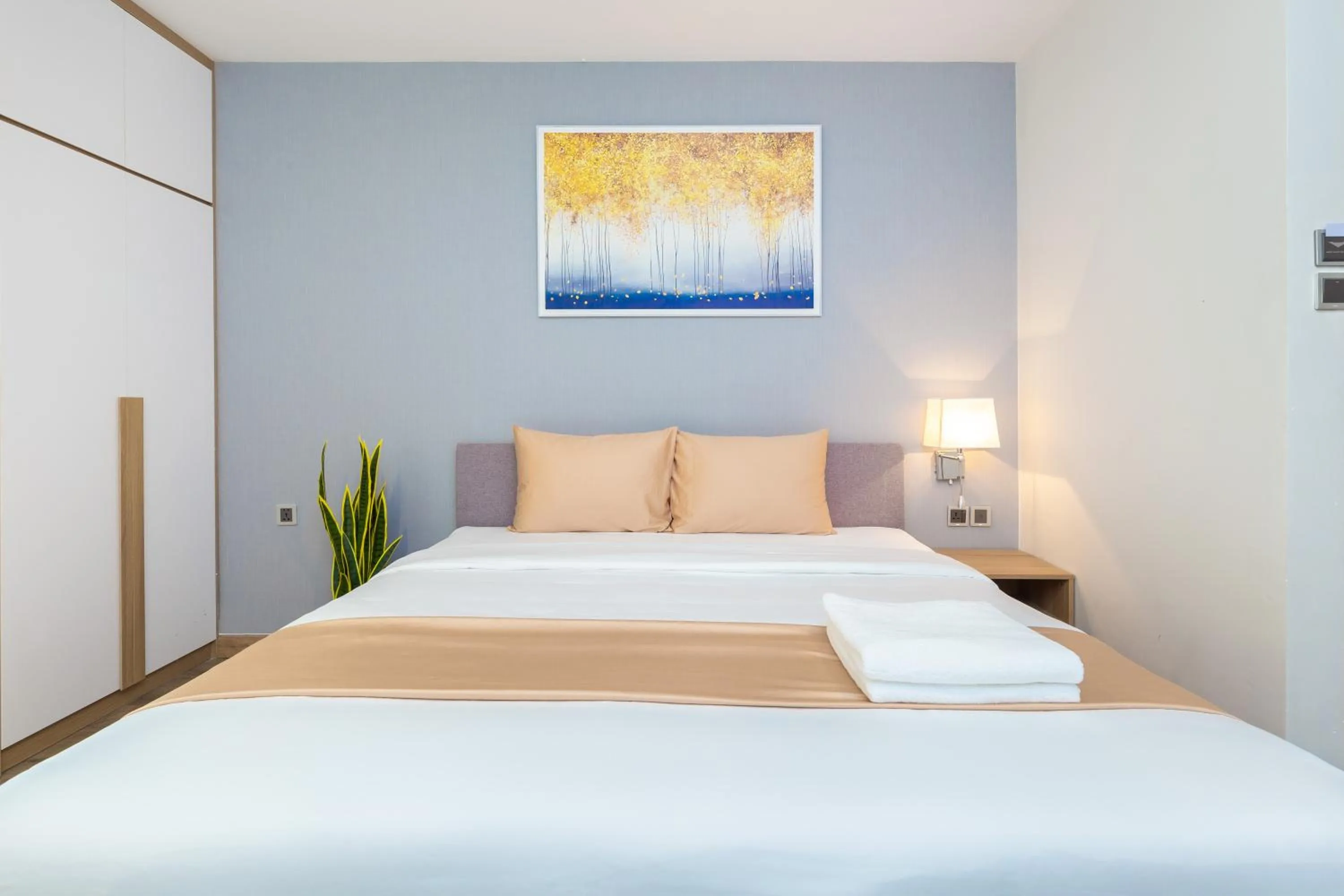 Bed in Cozrum Lux Hotel