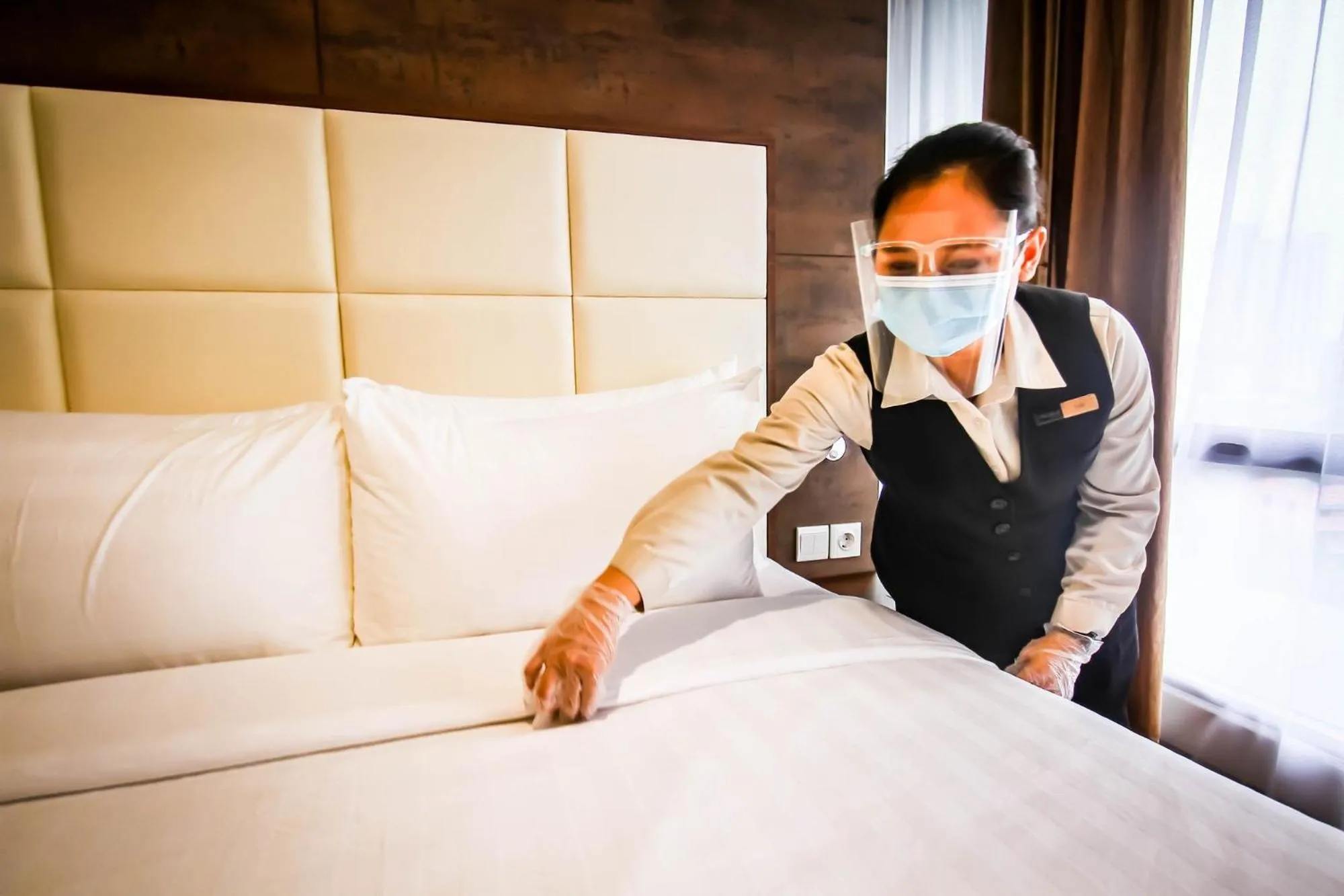 room service, Bed in Asialink Hotel Batam by Prasanthi