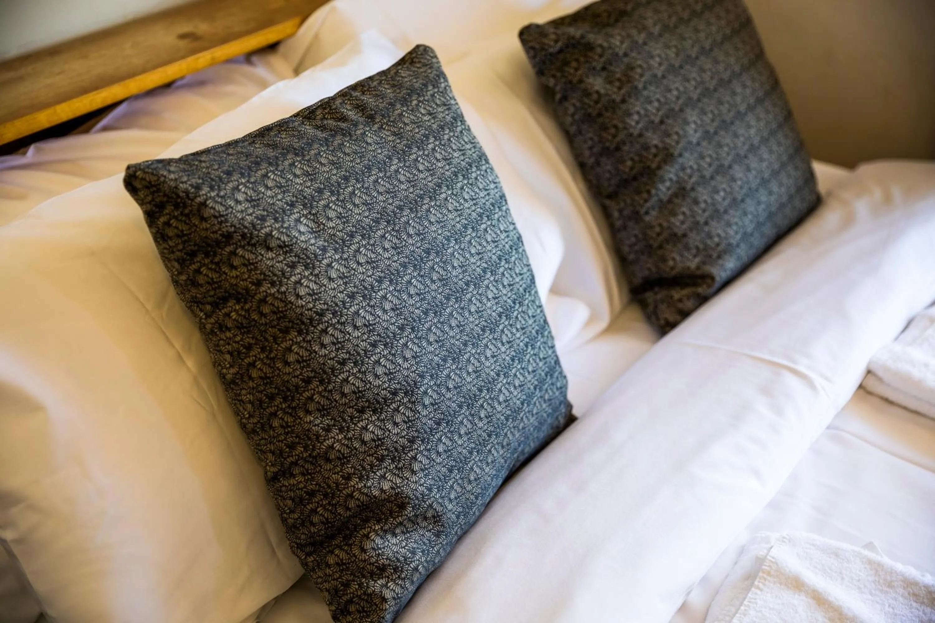 Decorative detail, Bed in Esplanade Hotel Adelaide