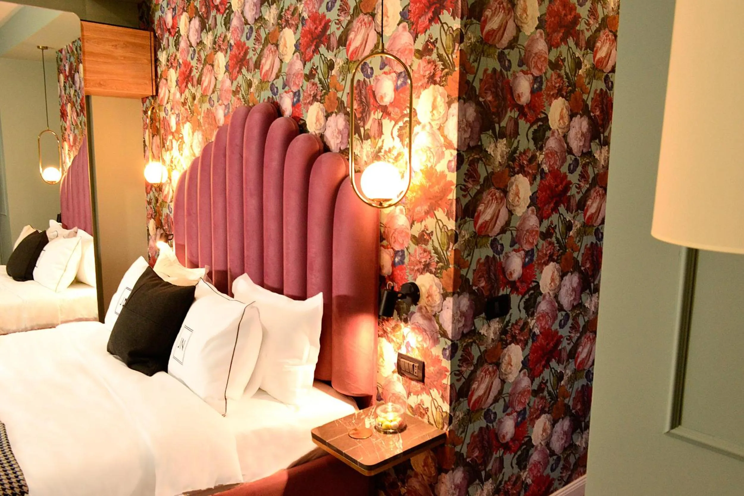 Decorative detail, Bed in JN Boutique Hotel