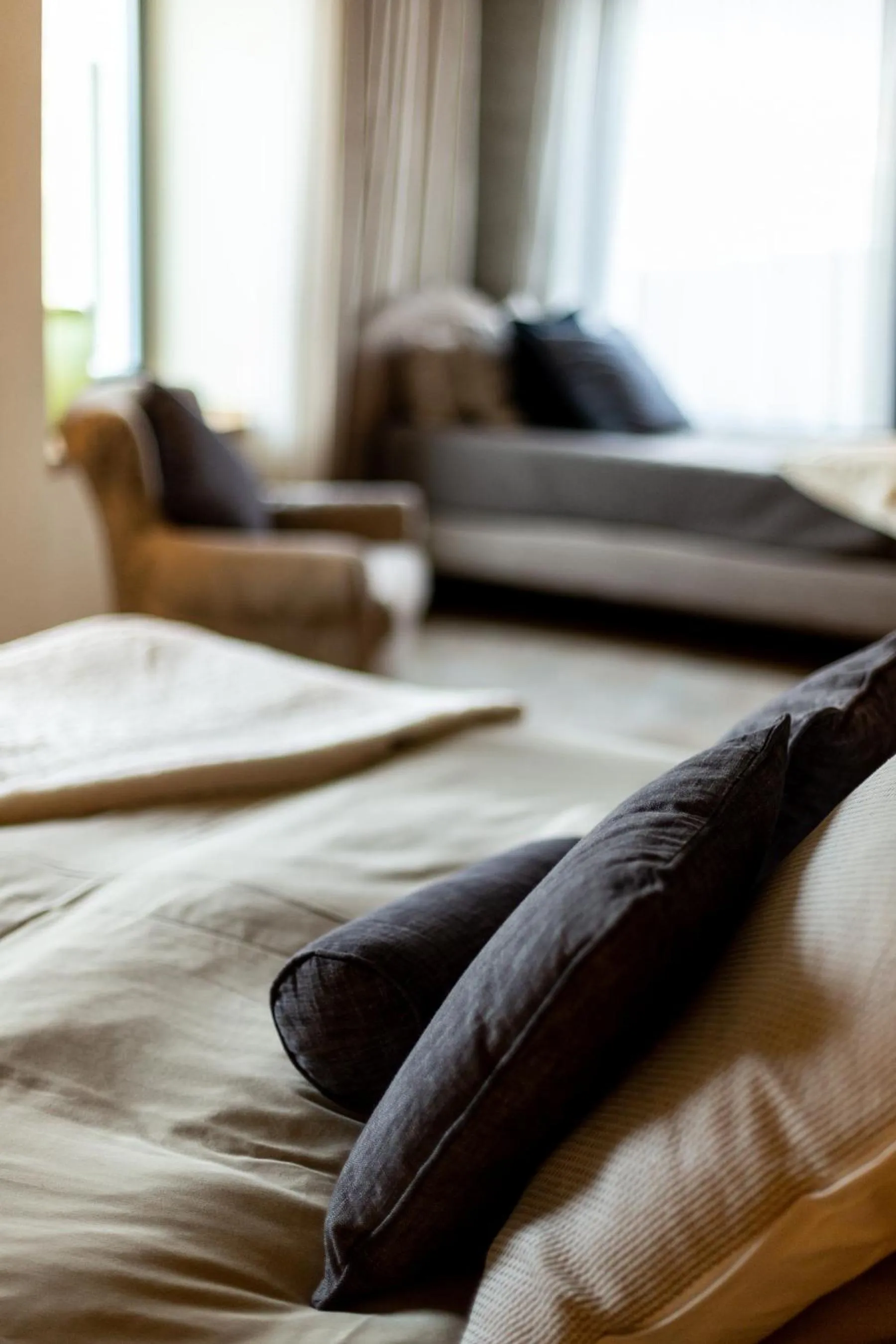 Bed in Hotel de l’Ours Preles