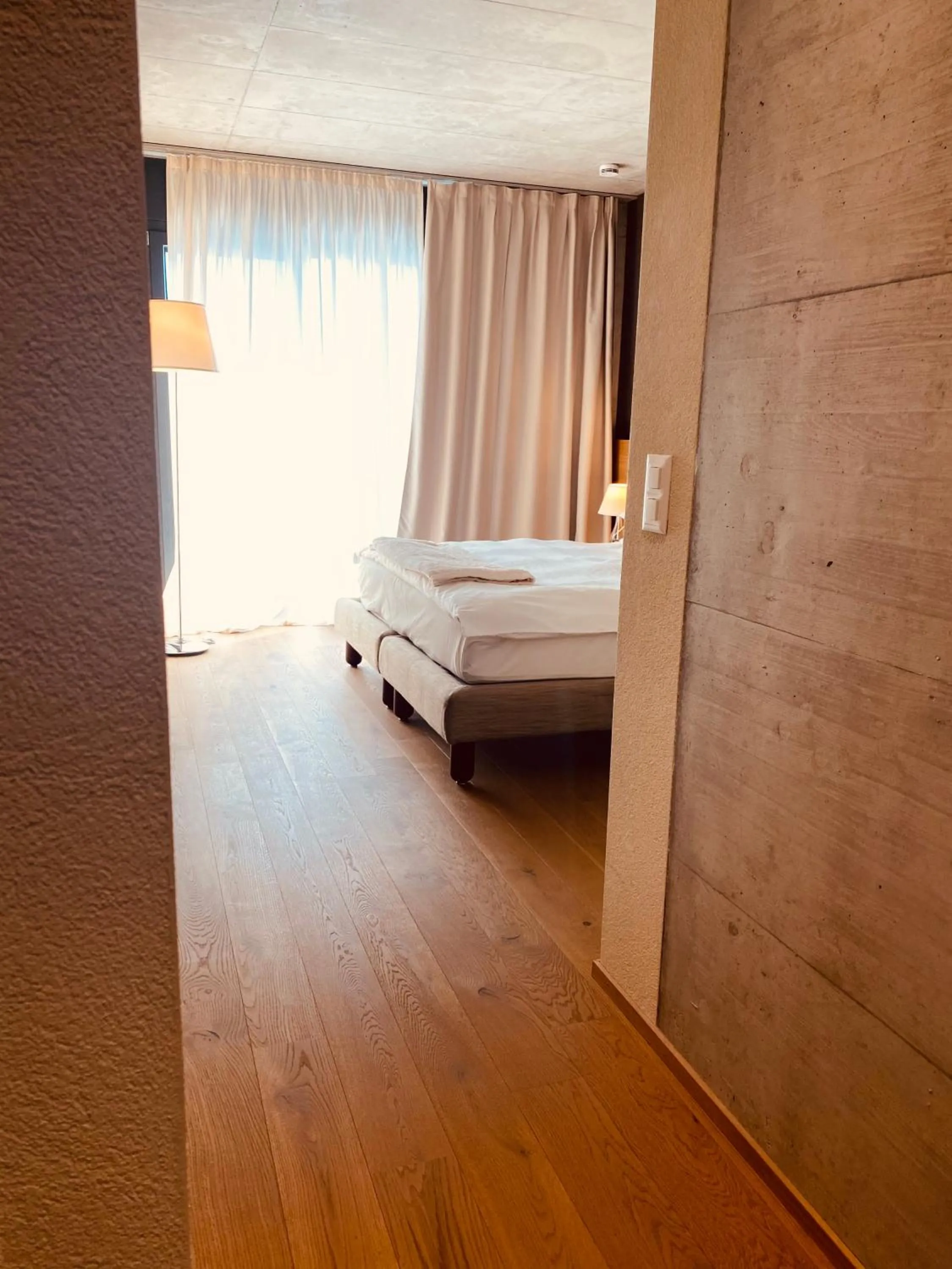 Bed in Hotel de l’Ours Preles