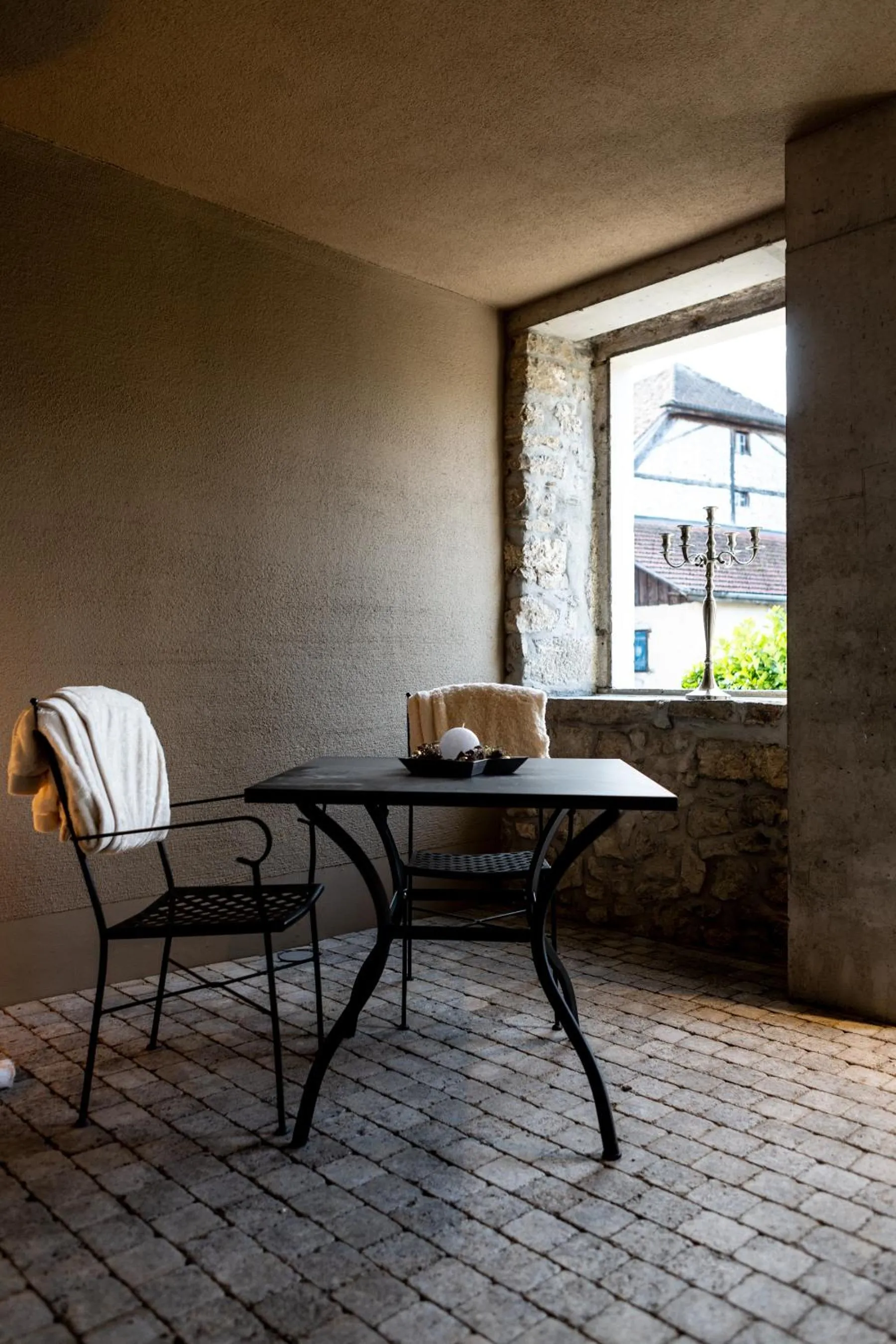 Patio in Hotel de l’Ours Preles