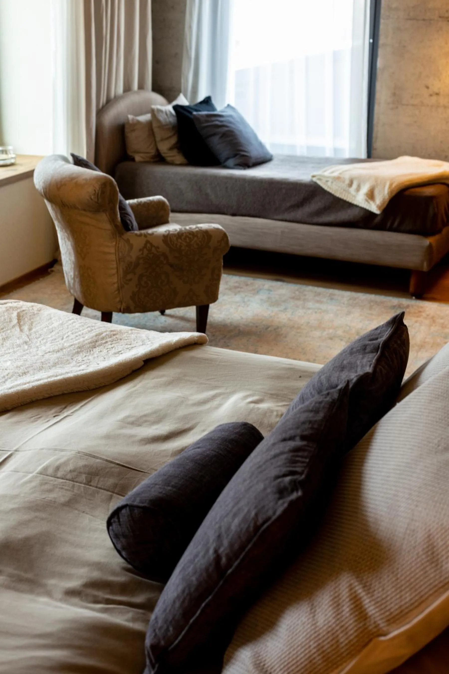 Living room, Bed in Hotel de l’Ours Preles