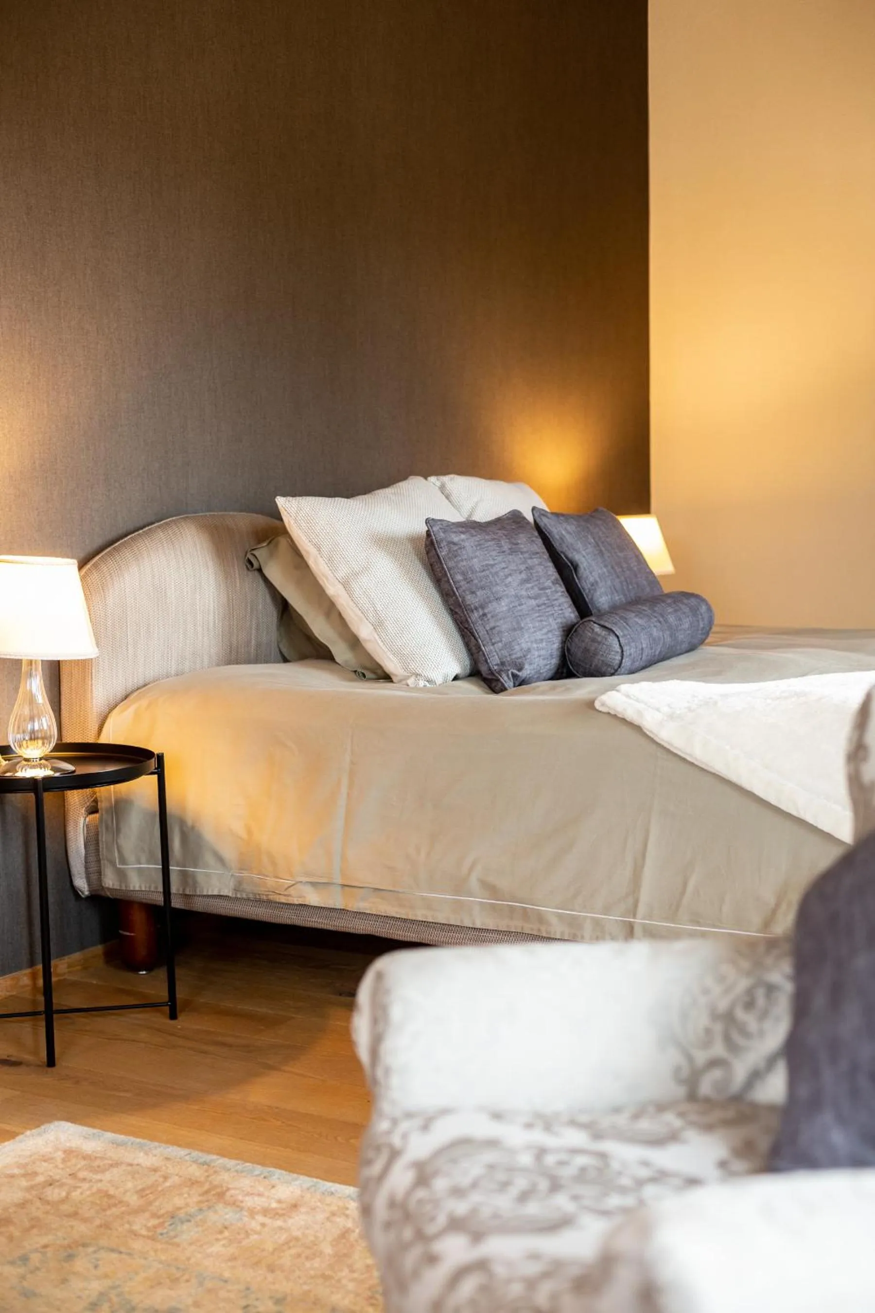 Bed in Hotel de l’Ours Preles