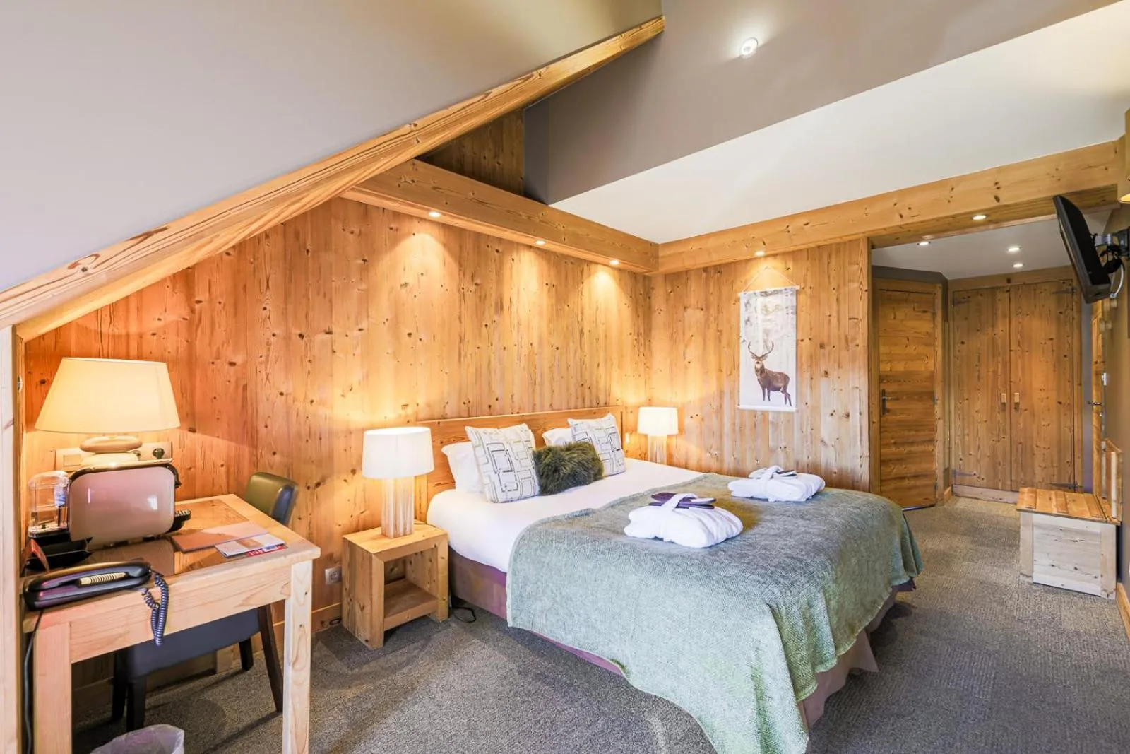 Bed in Hôtel et Spa les Clarines