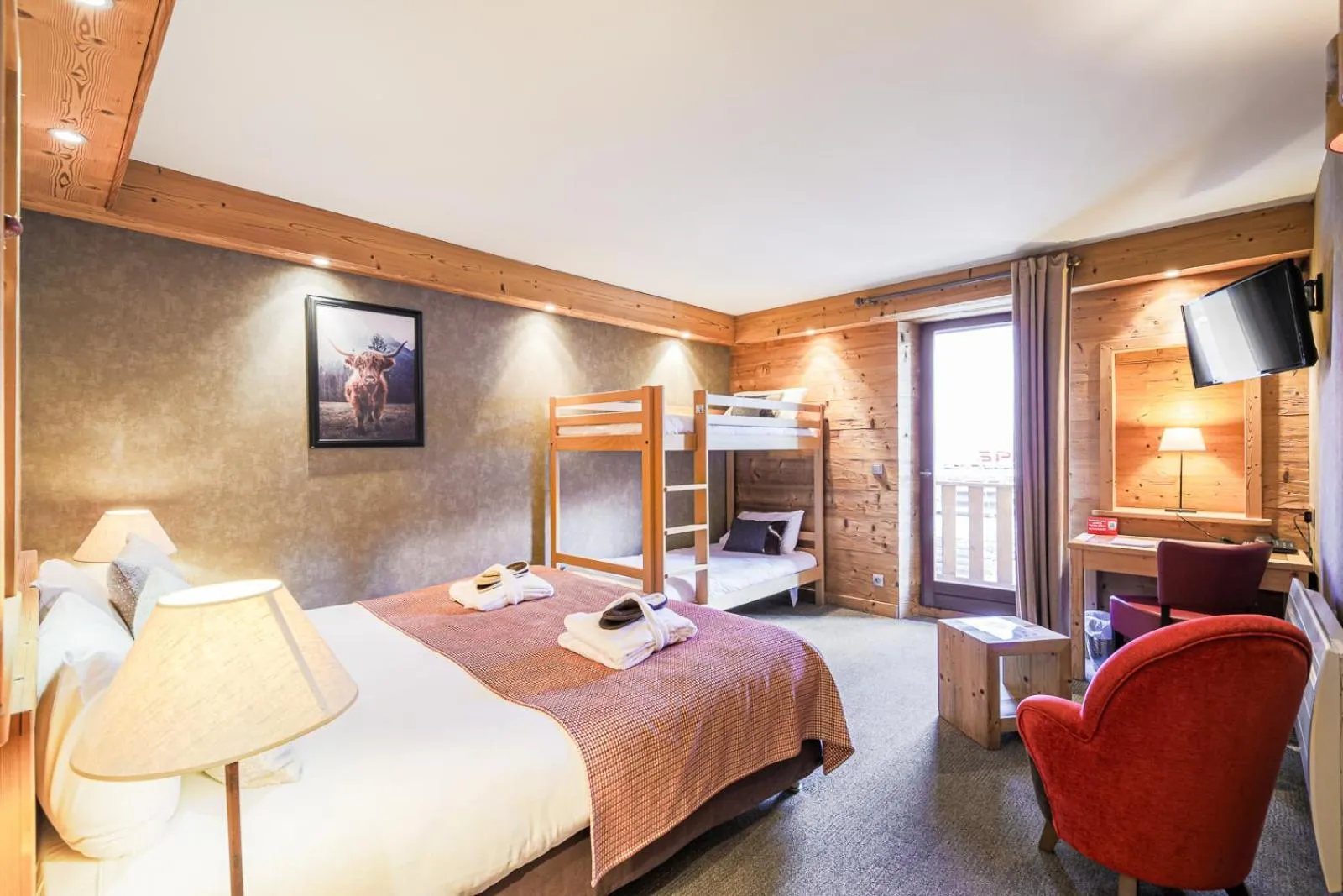 Bed in Hôtel et Spa les Clarines