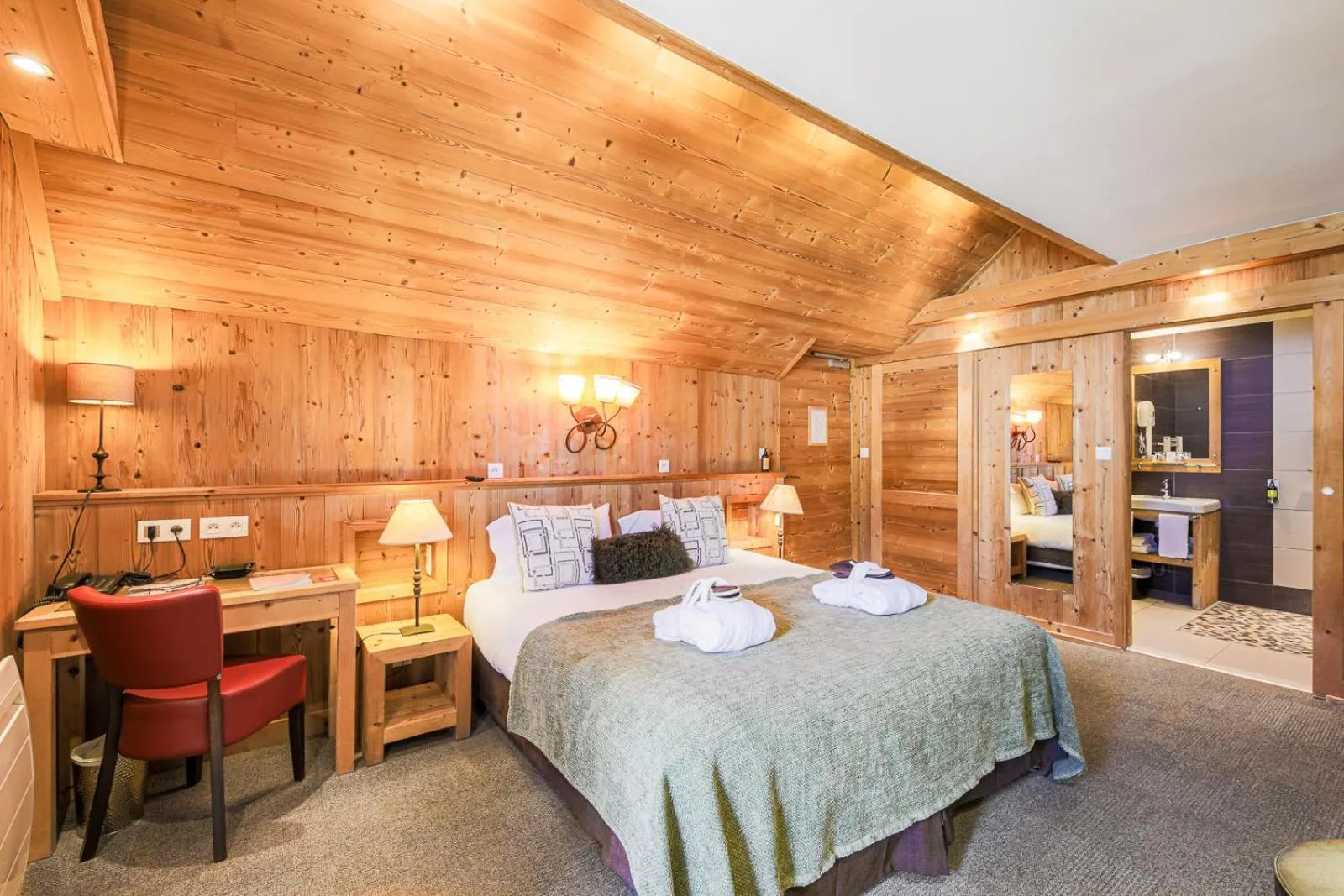 Bed in Hôtel et Spa les Clarines