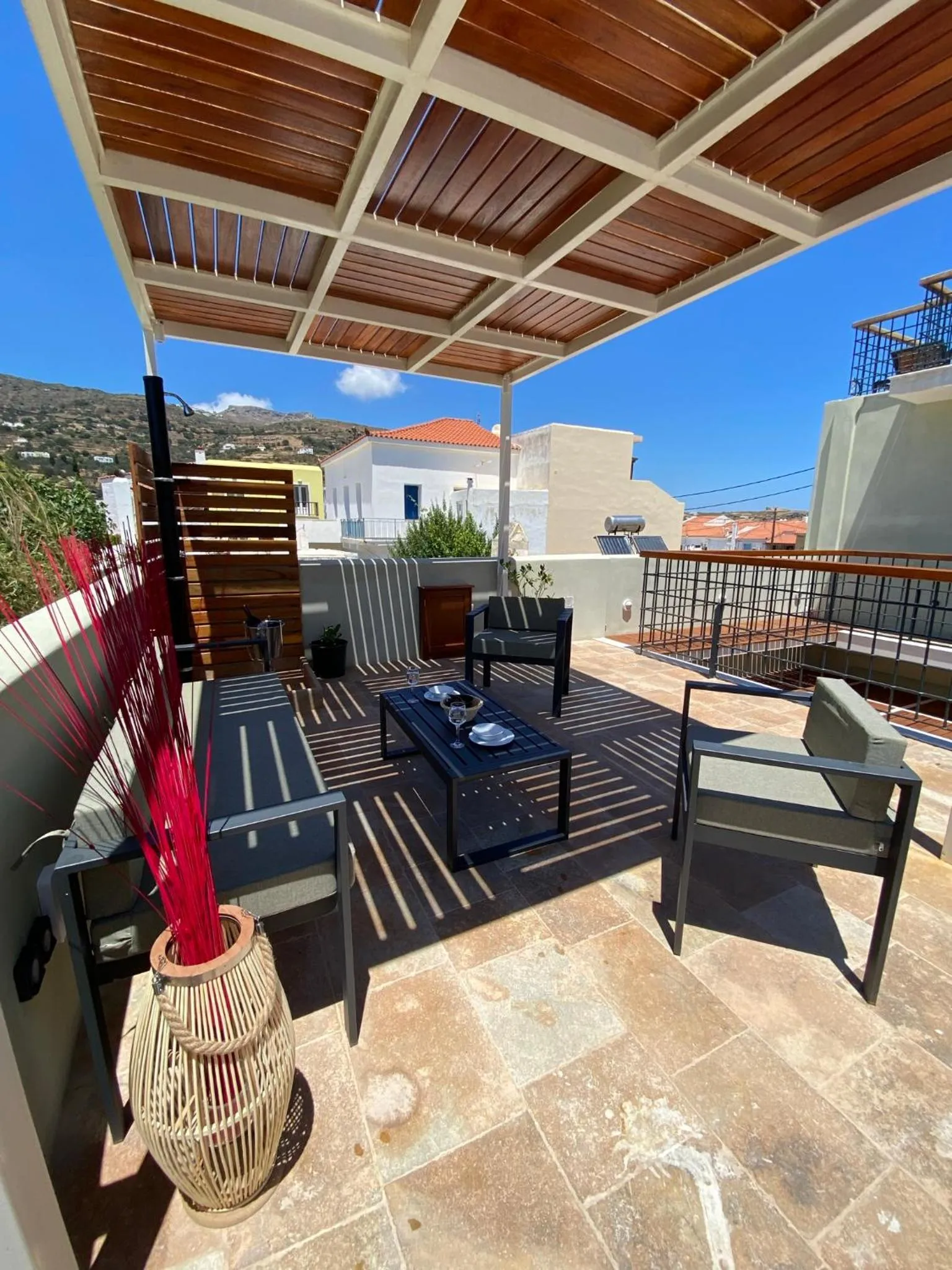 Balcony/Terrace in Andros 4 All Seasons Villas & Suites