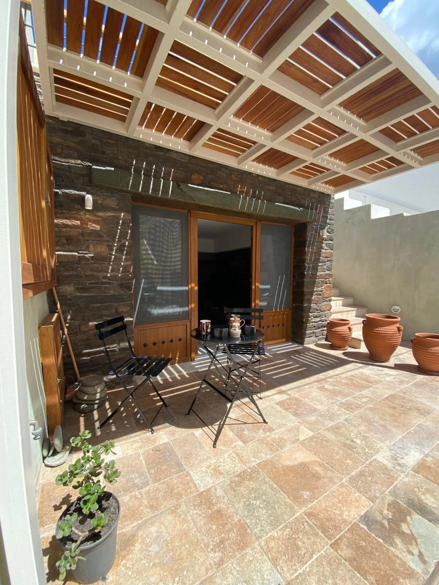 Balcony/Terrace in Andros 4 All Seasons Villas & Suites