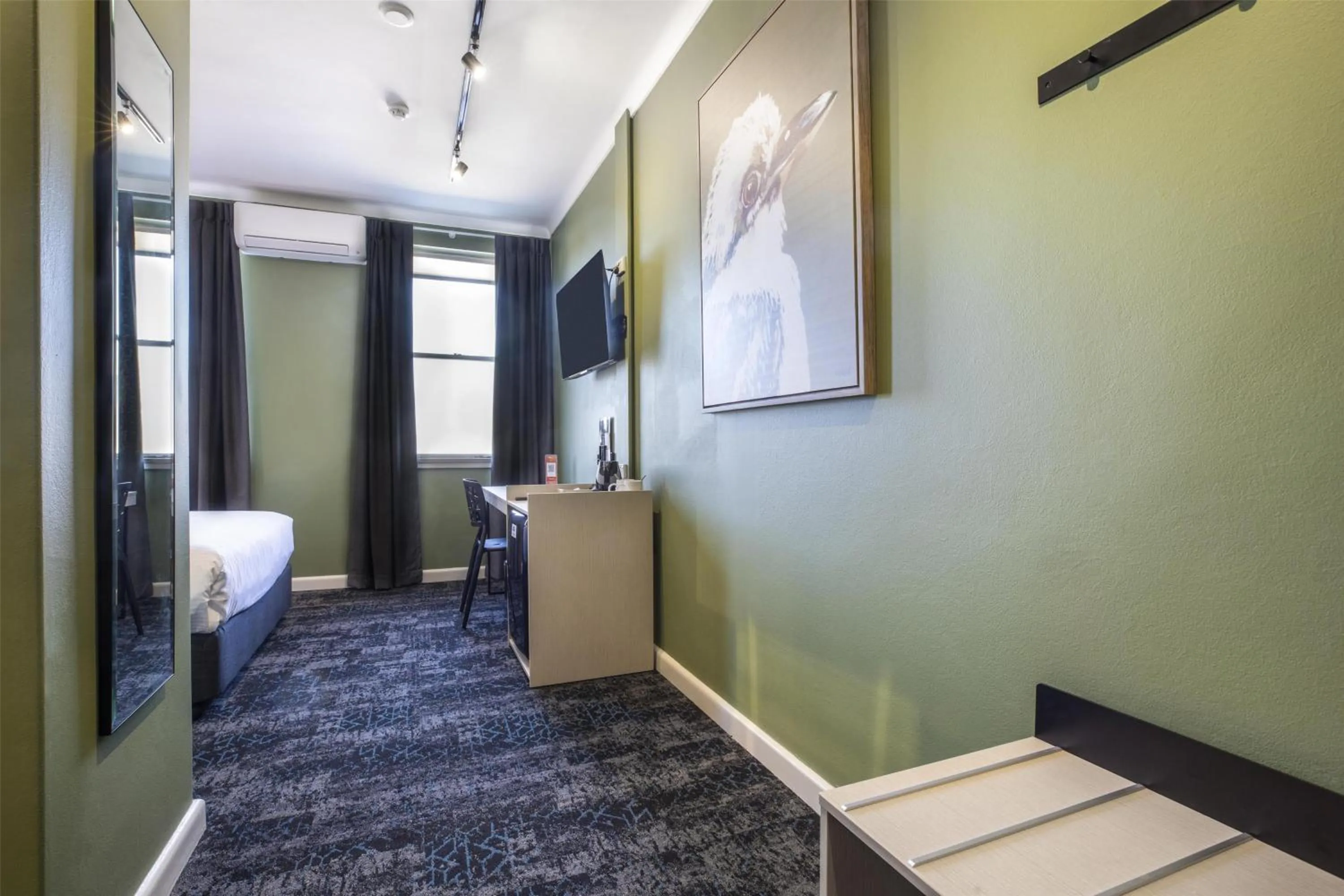 Bedroom, Bed in Nightcap at Pritchards Hotel