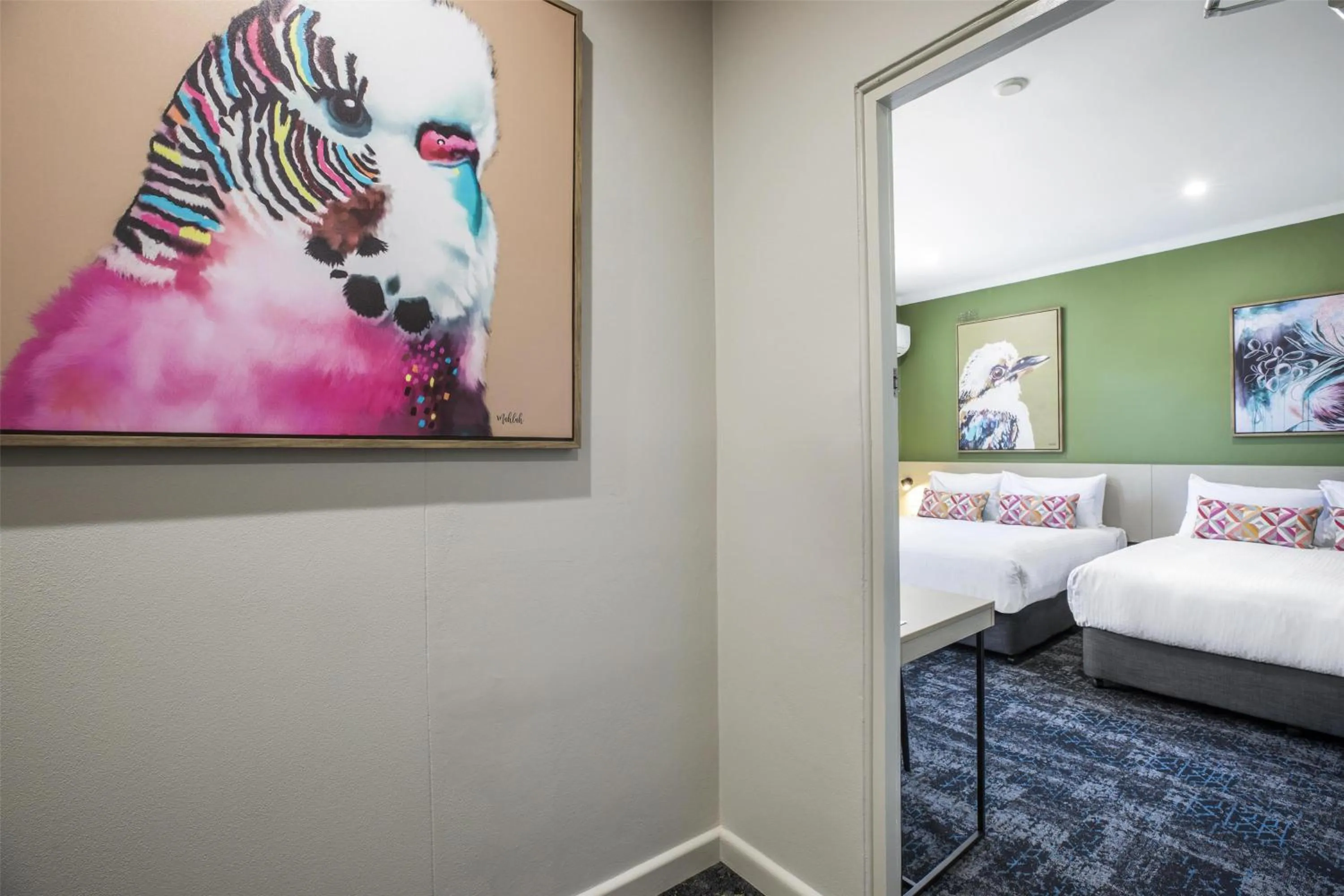 Bedroom, Bed in Nightcap at Pritchards Hotel