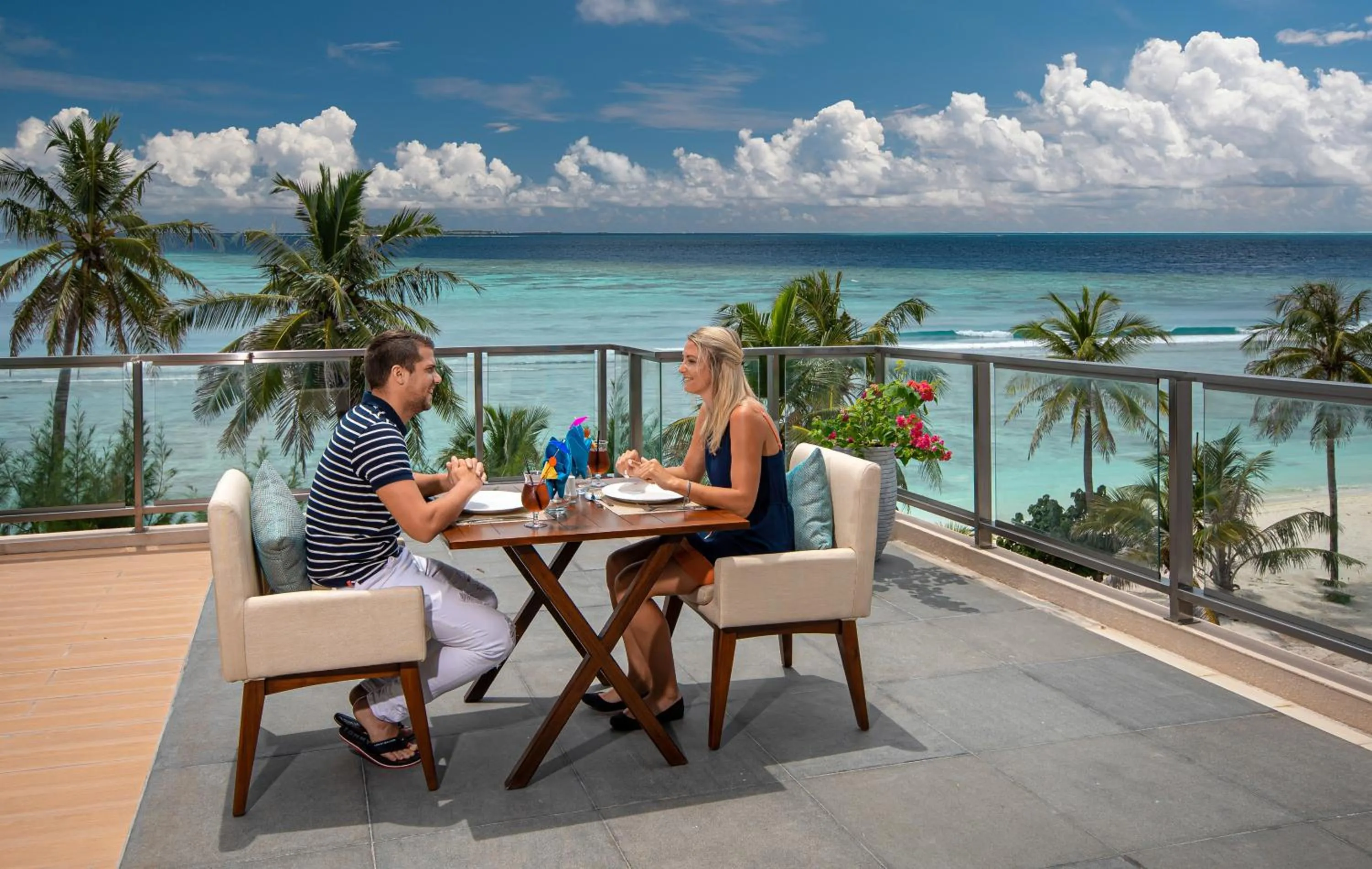 Dining area in Seasalter Maldives