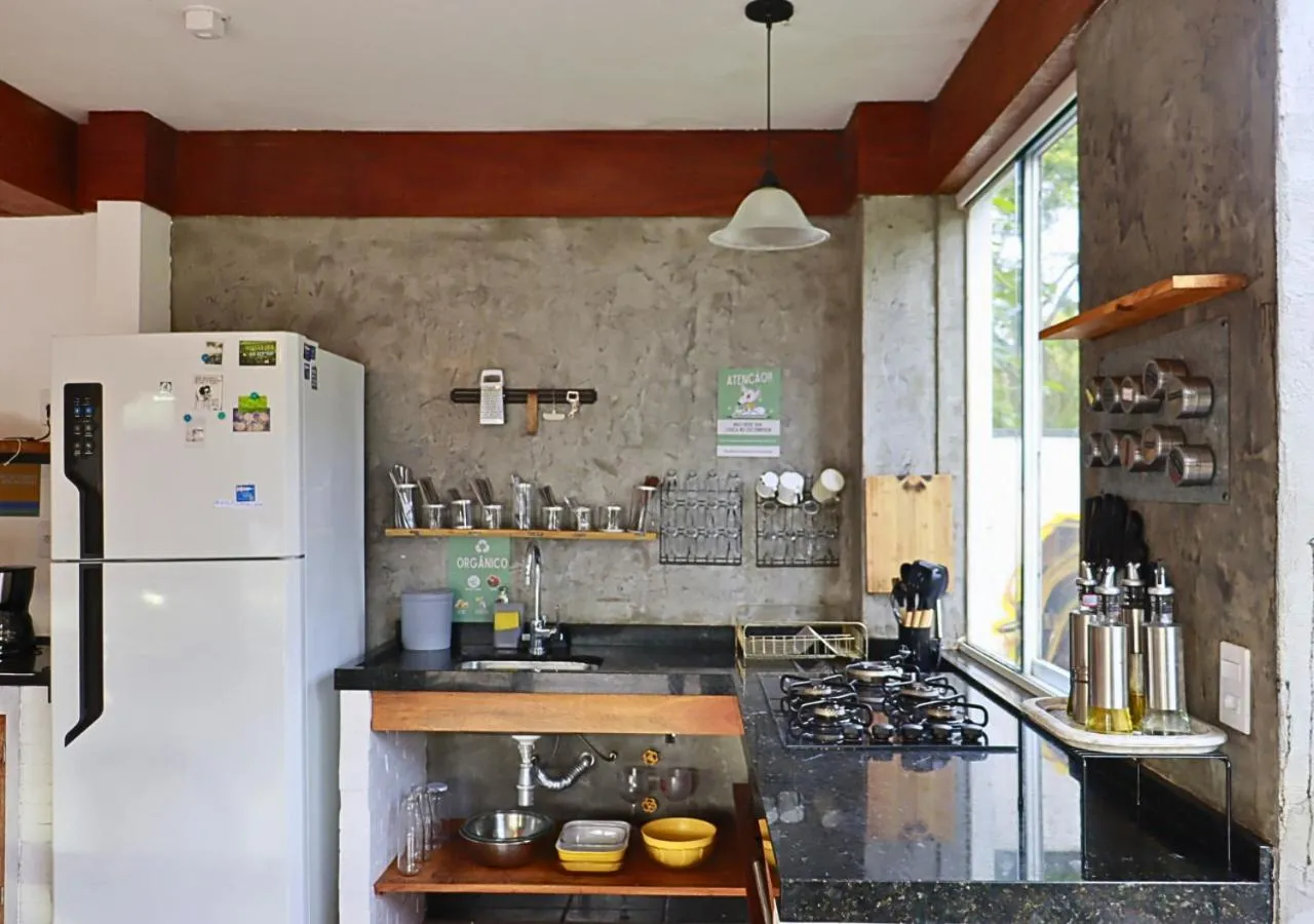 Kitchen or kitchenette in Patz Houz Hostel