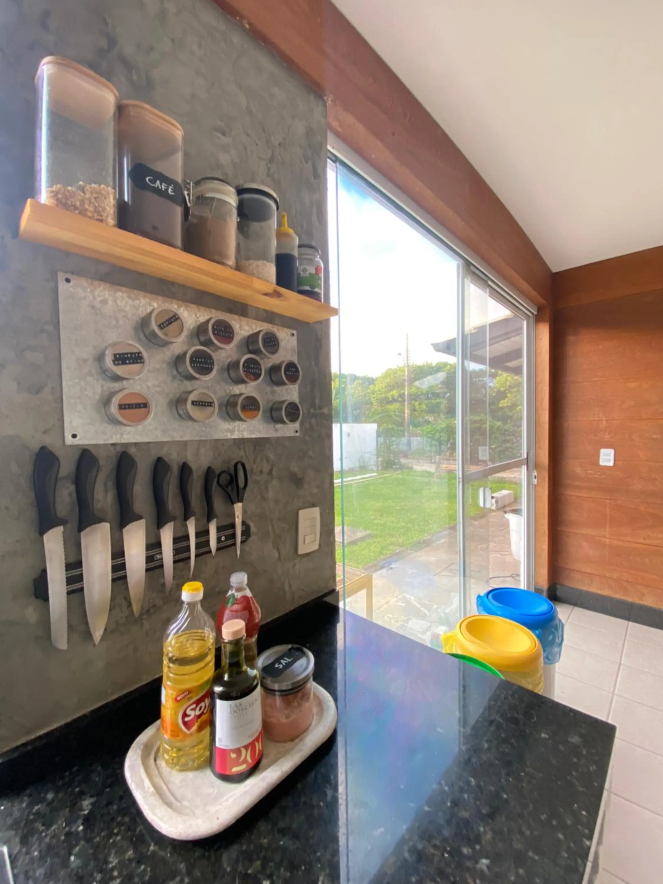 Communal kitchen in Patz Houz Hostel