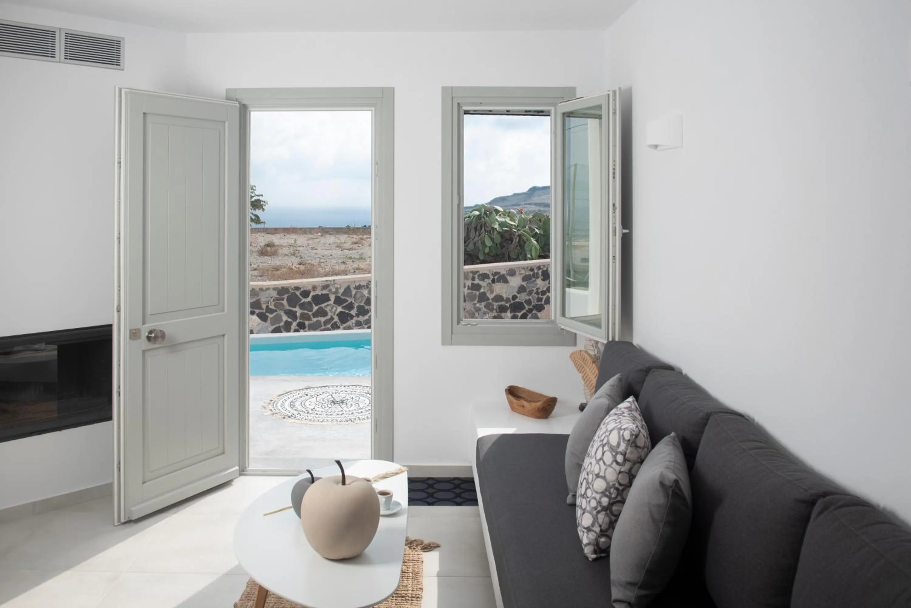 Living room in White Orchid Suites