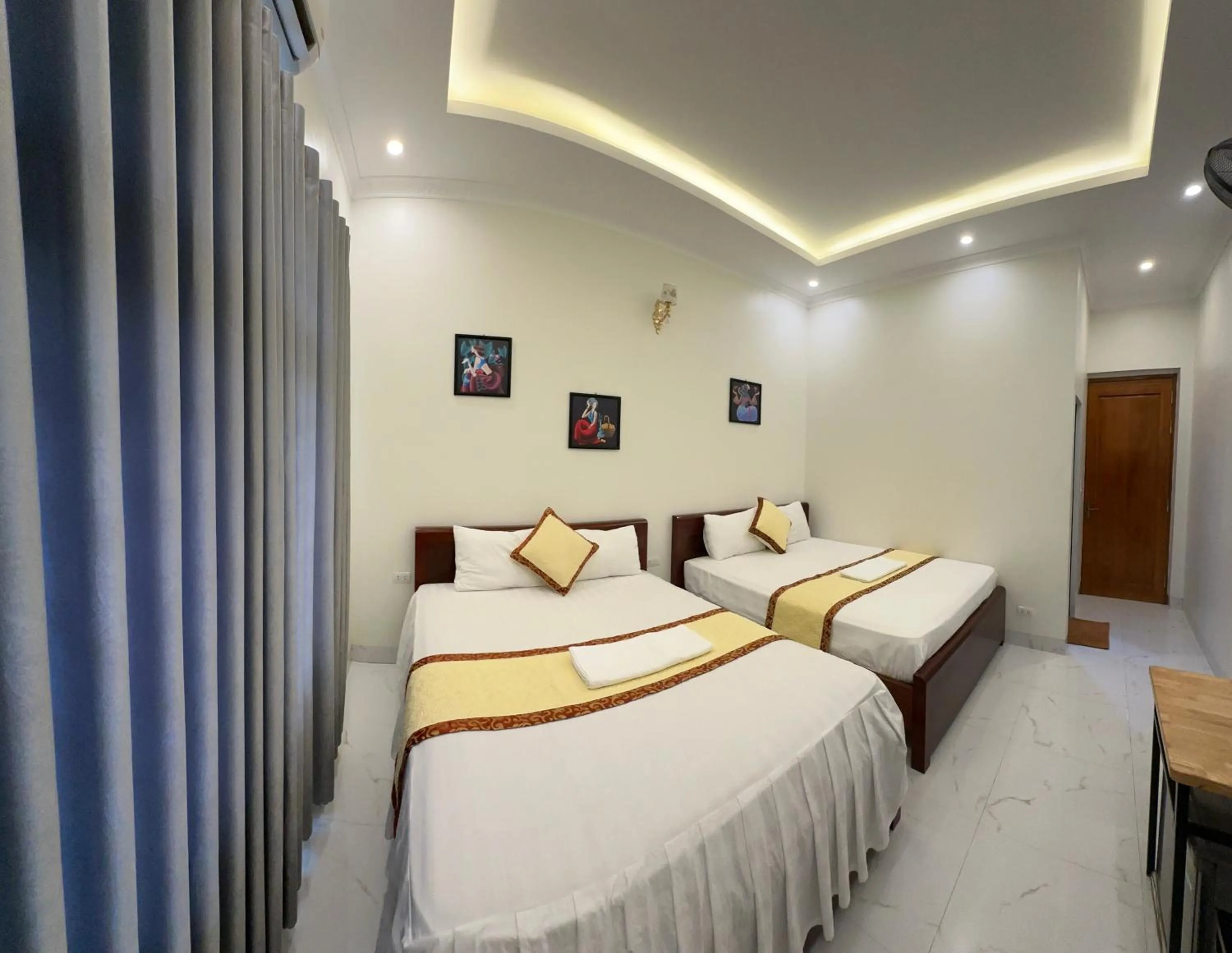 Bed in Hang Mua Sunrise Homestay