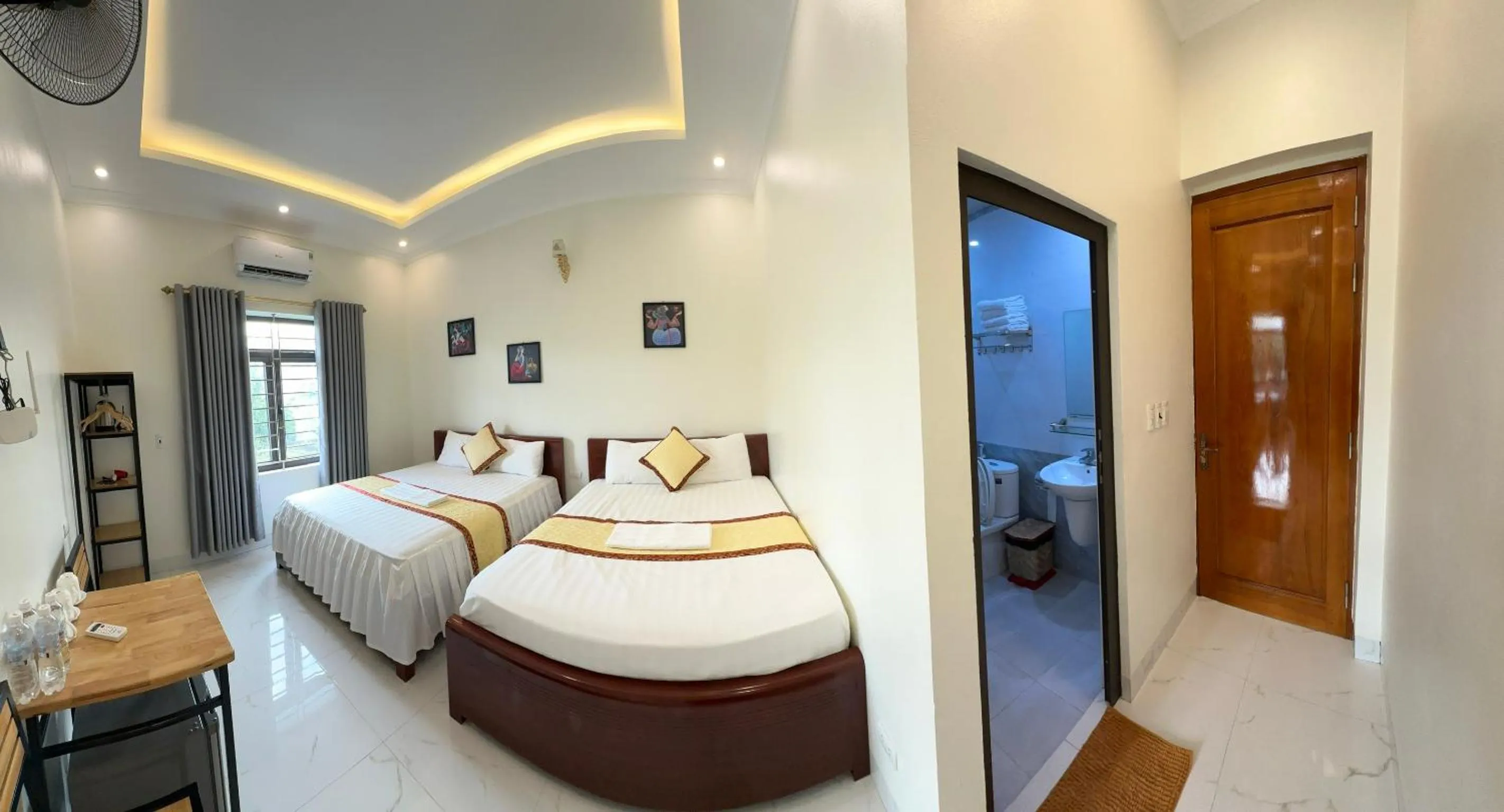 Bed in Hang Mua Sunrise Homestay