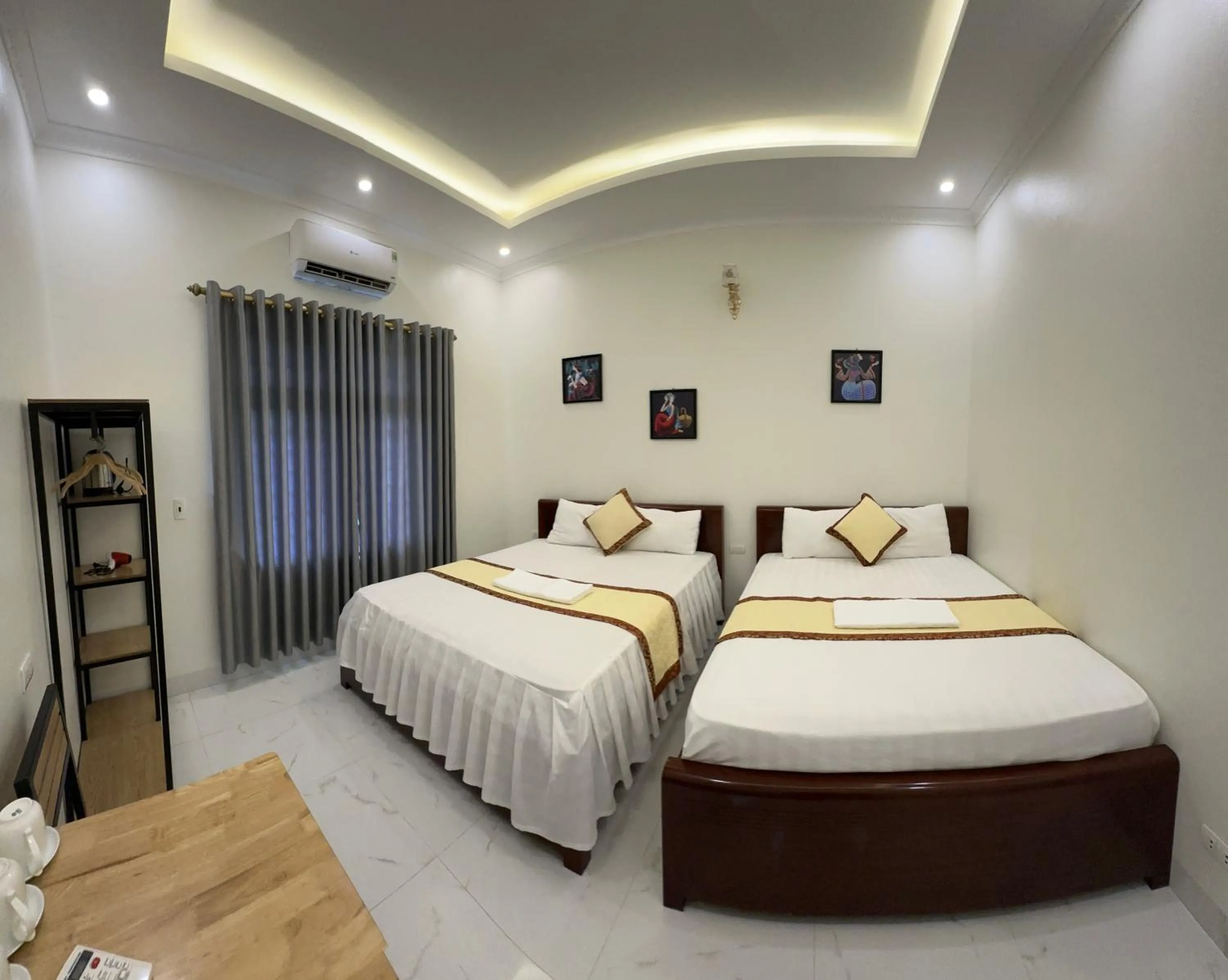 Bed in Hang Mua Sunrise Homestay