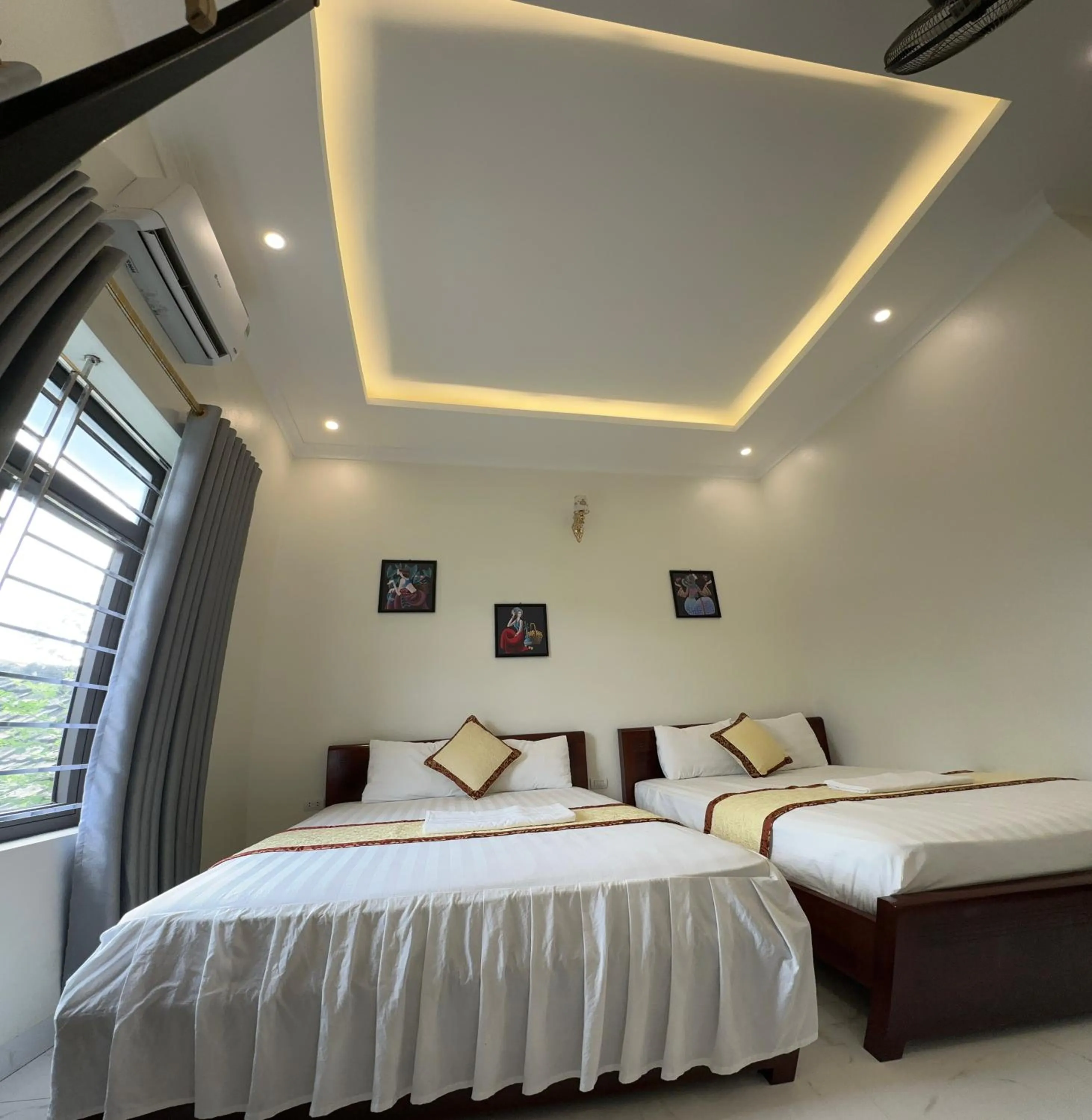 Bed in Hang Mua Sunrise Homestay