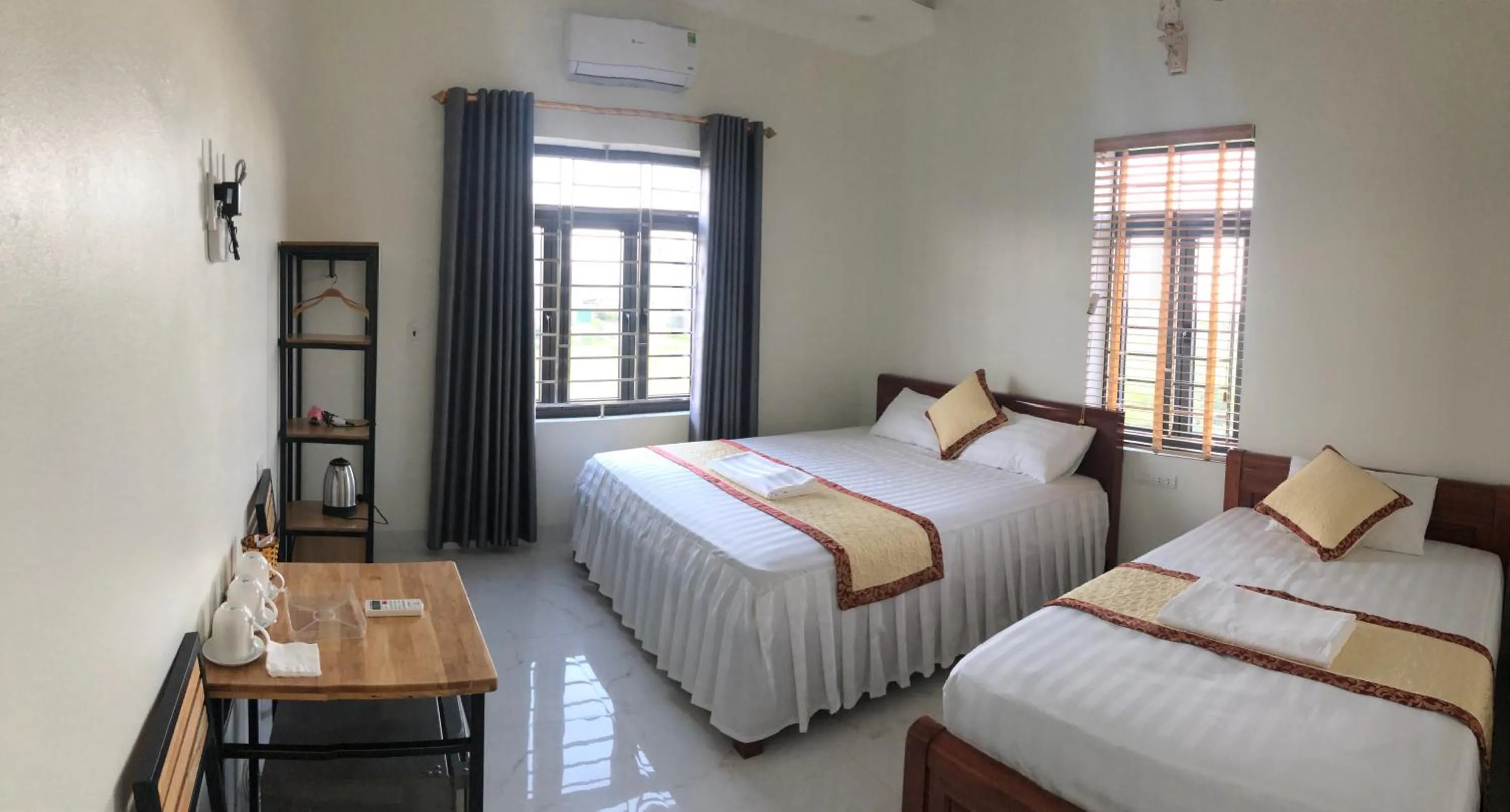 Bed in Hang Mua Sunrise Homestay