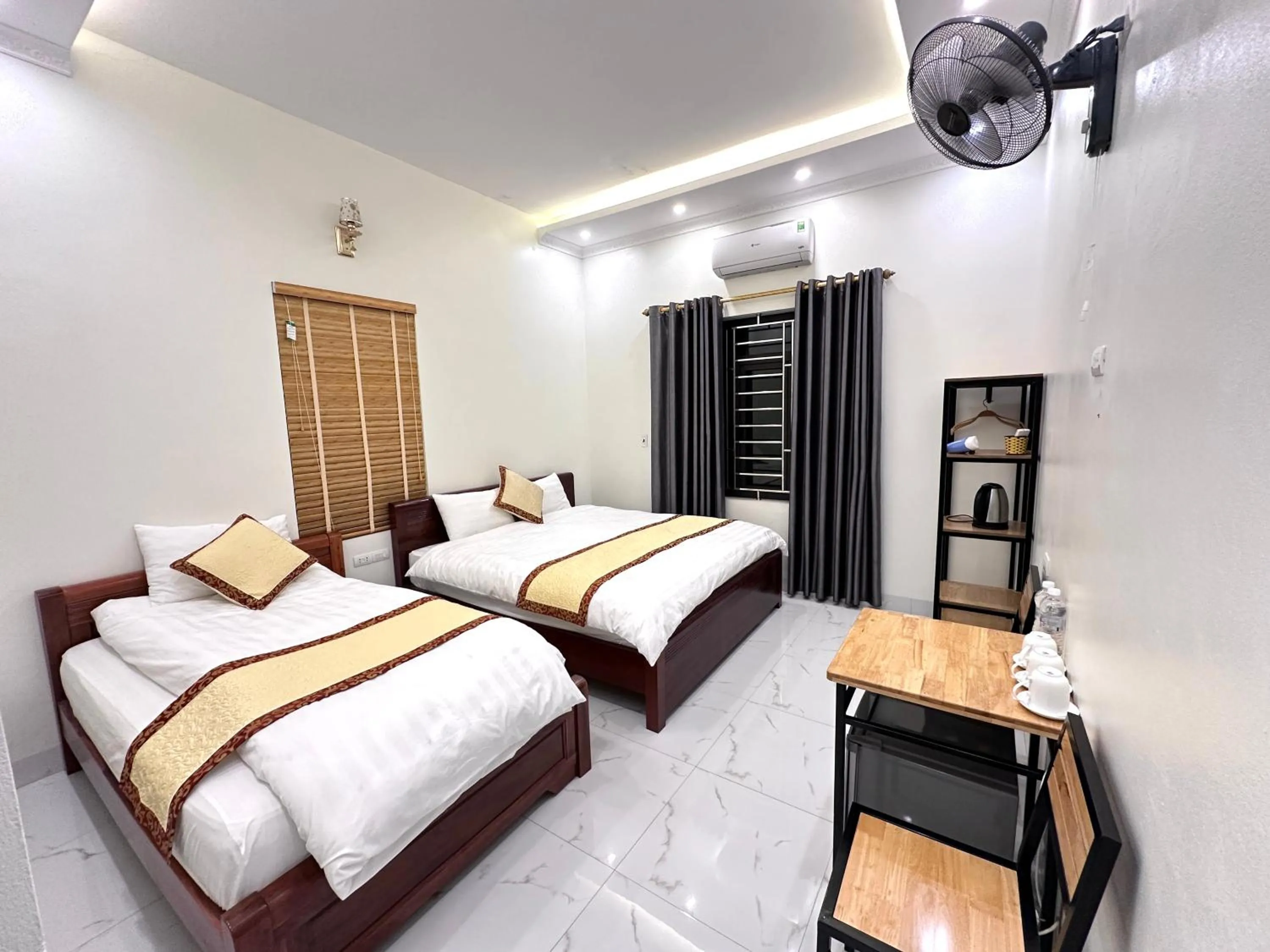 Bed in Hang Mua Sunrise Homestay