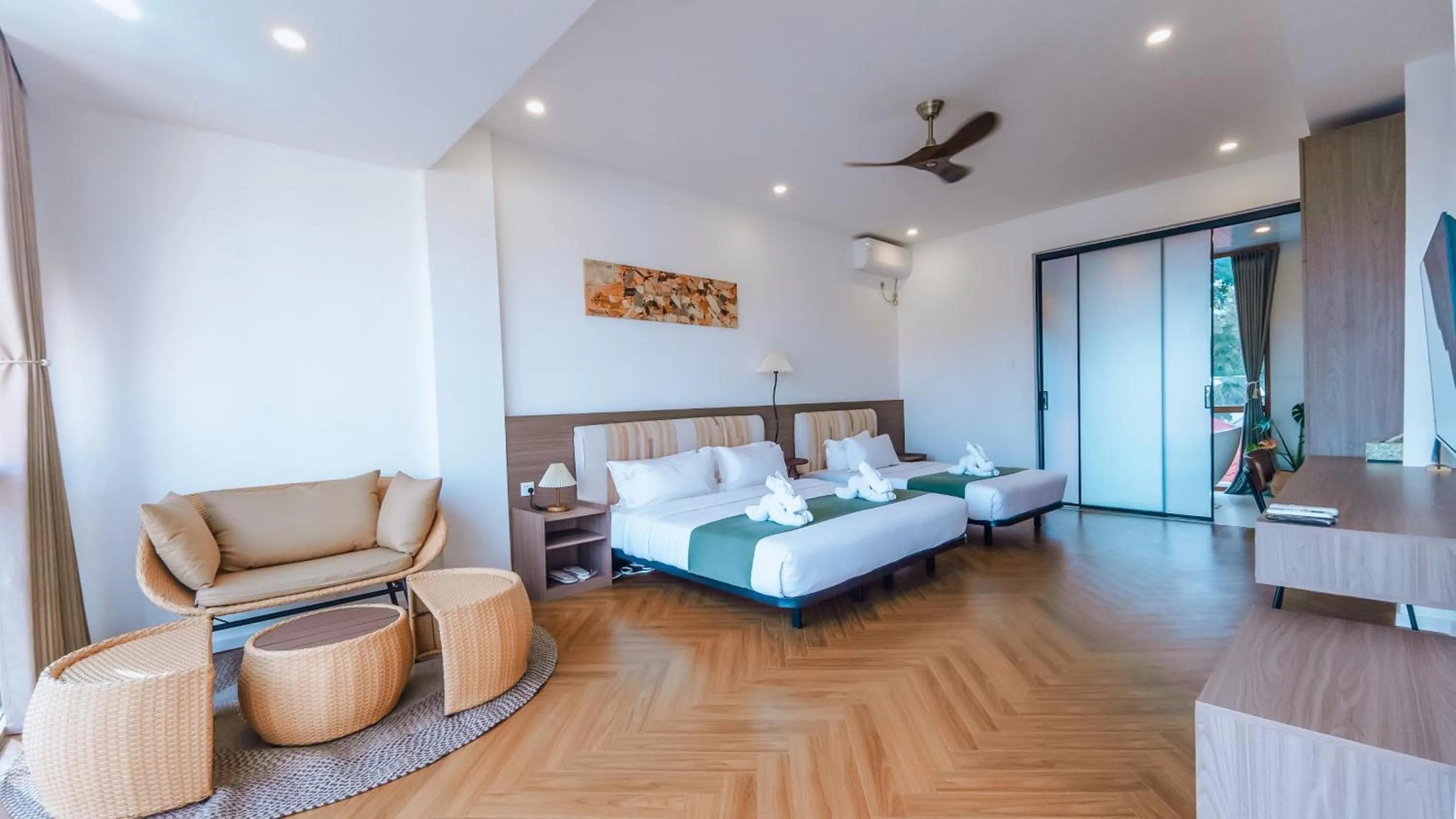 Bed in Chez Judy Resort