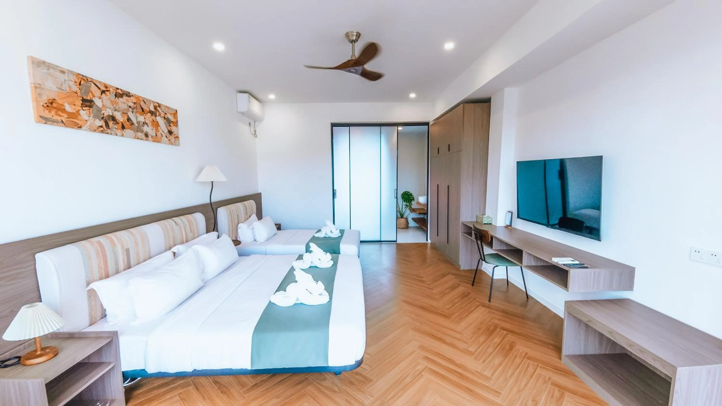 Bed in Chez Judy Resort