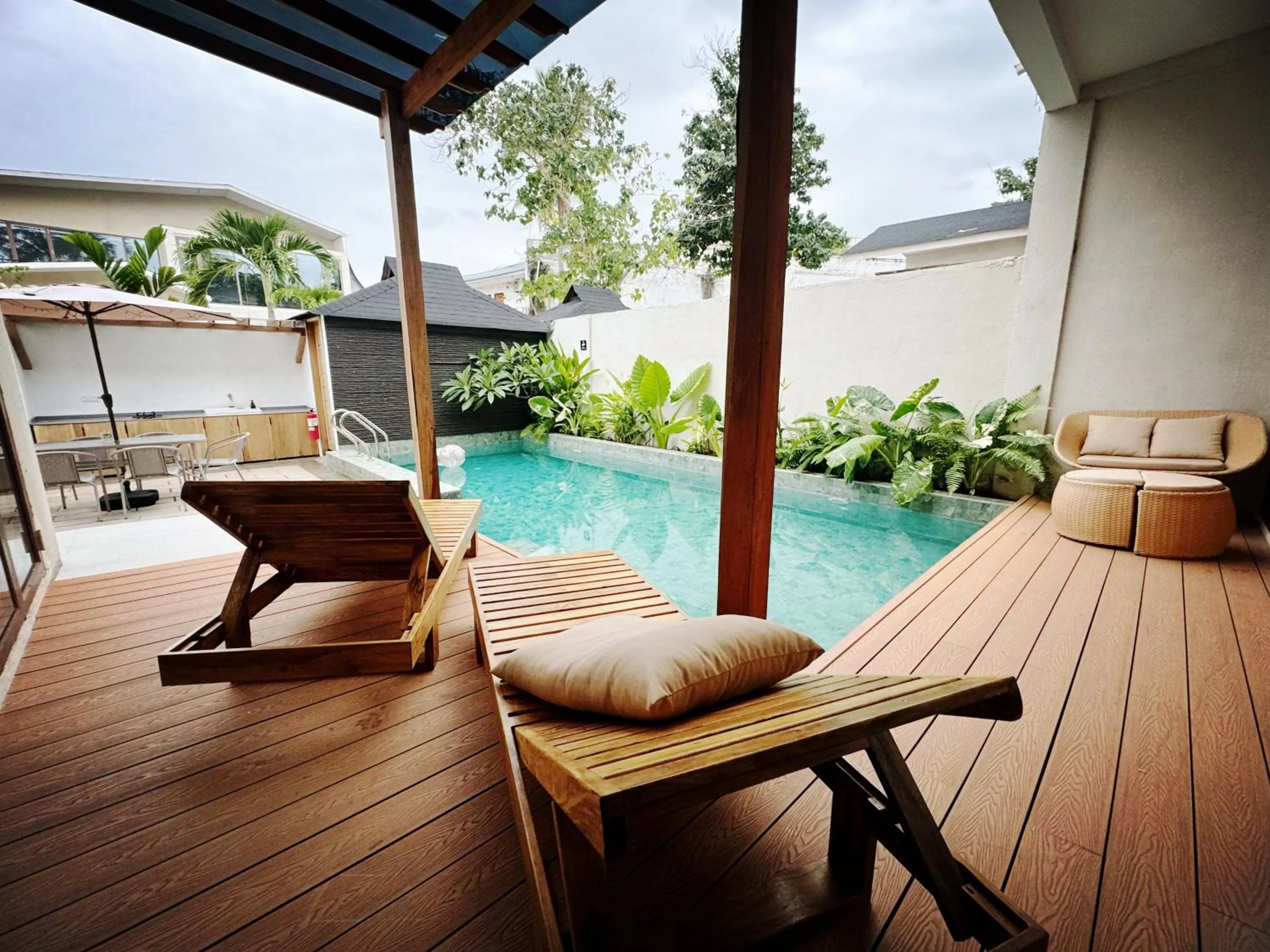 Pool view in Chez Judy Resort