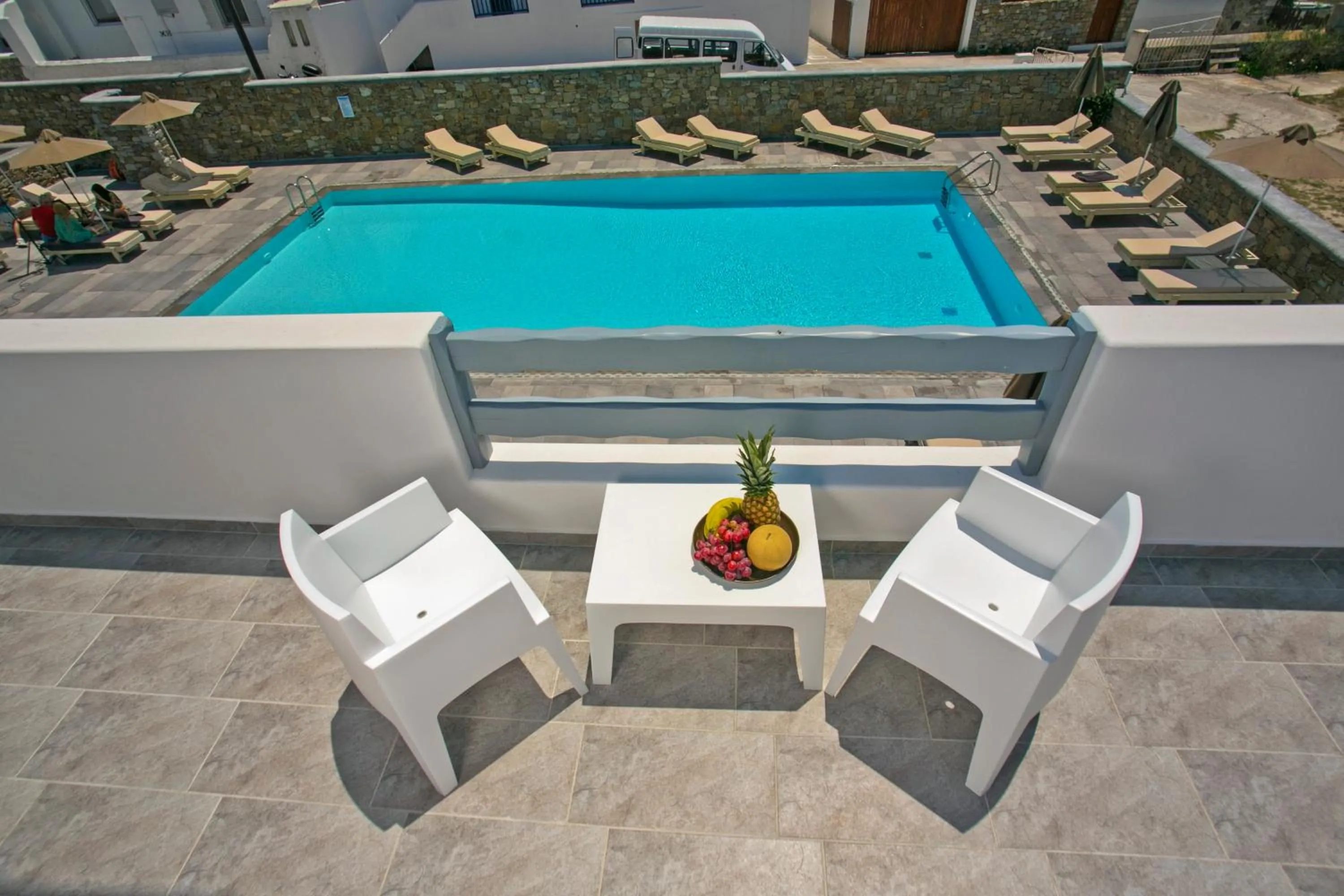 Pool view in Anna-Maria Mykonos Hotel