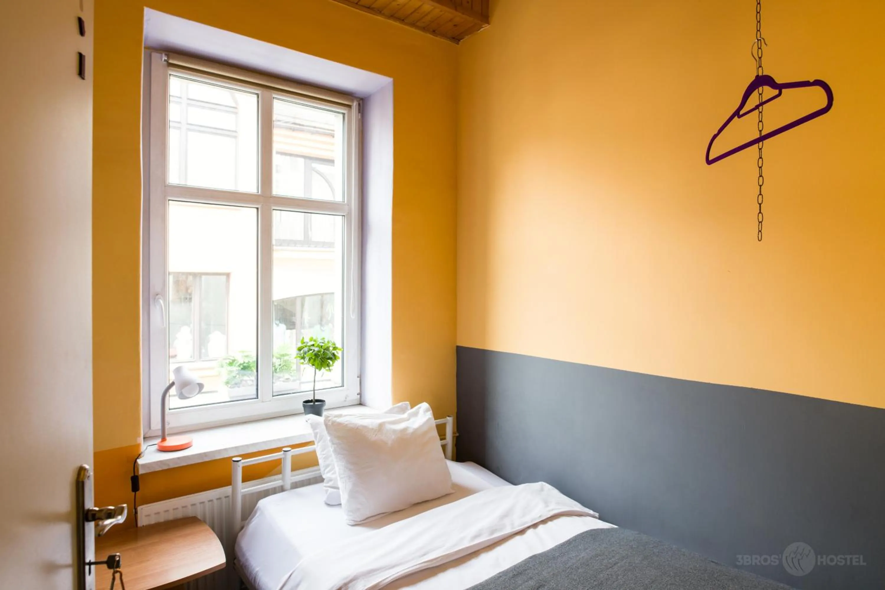 Bed in 3 Bros' Hostel Cieszyn