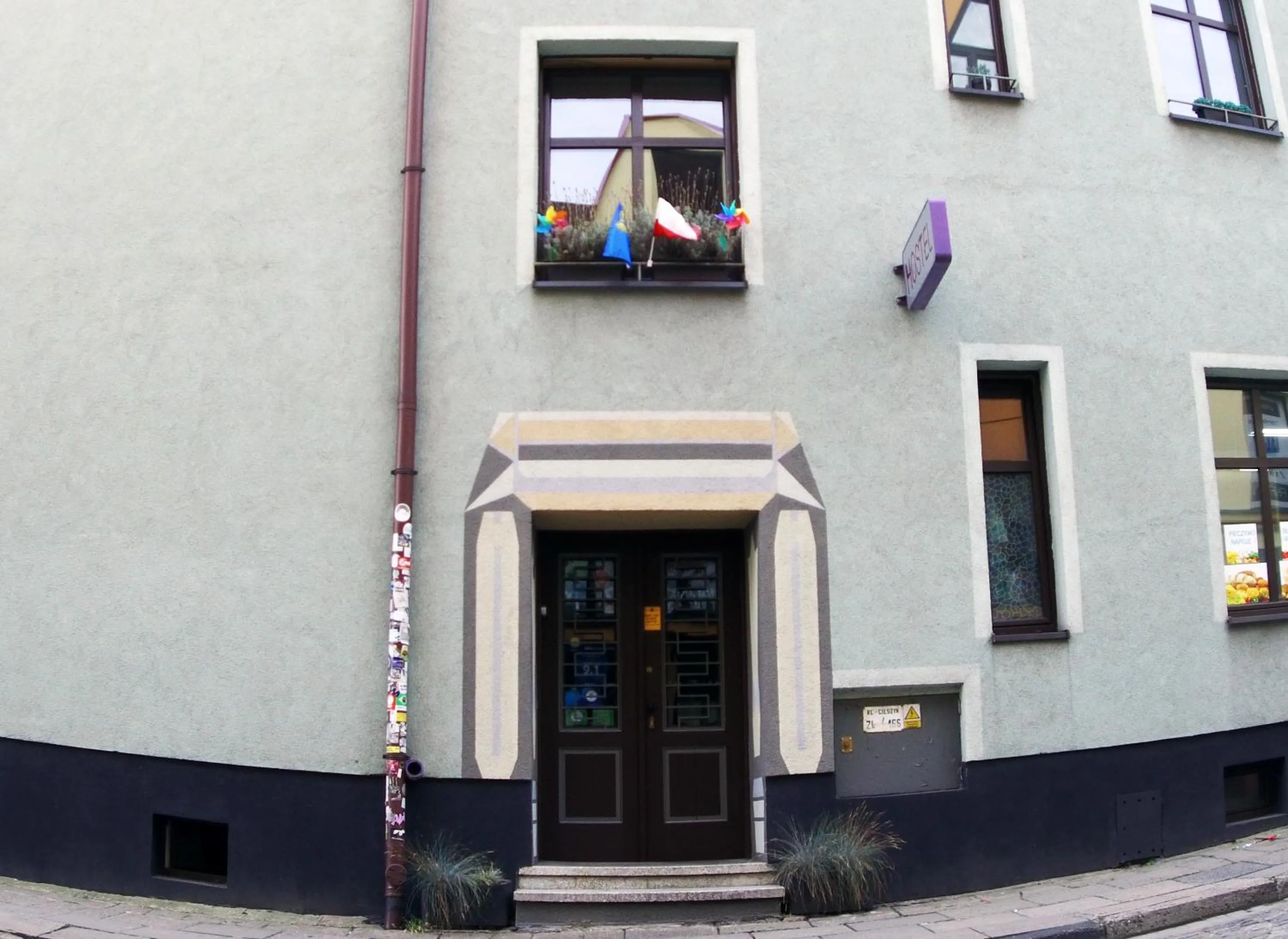 Property building in 3 Bros' Hostel Cieszyn