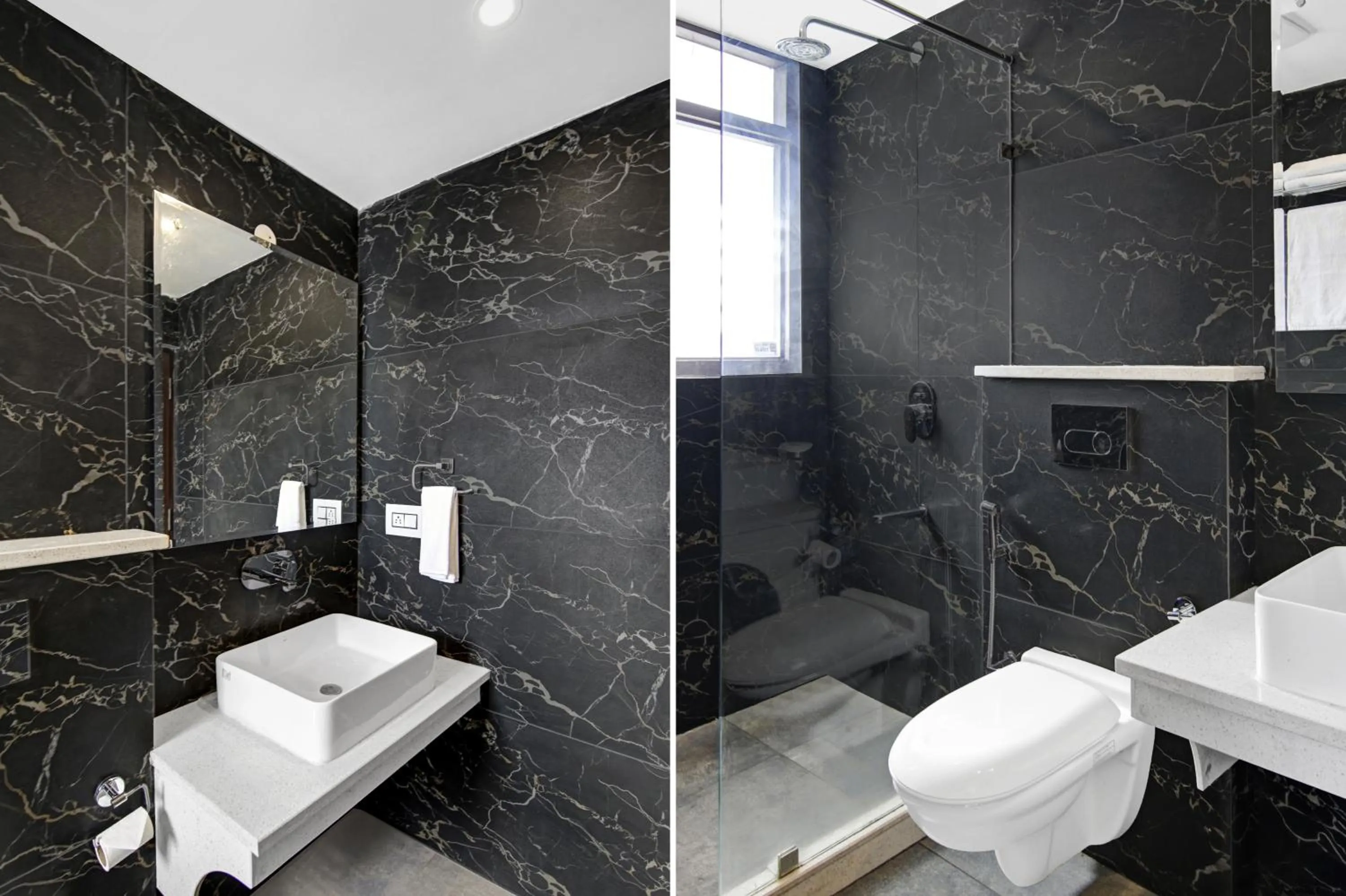 Shower in Hotel Crosswinds West