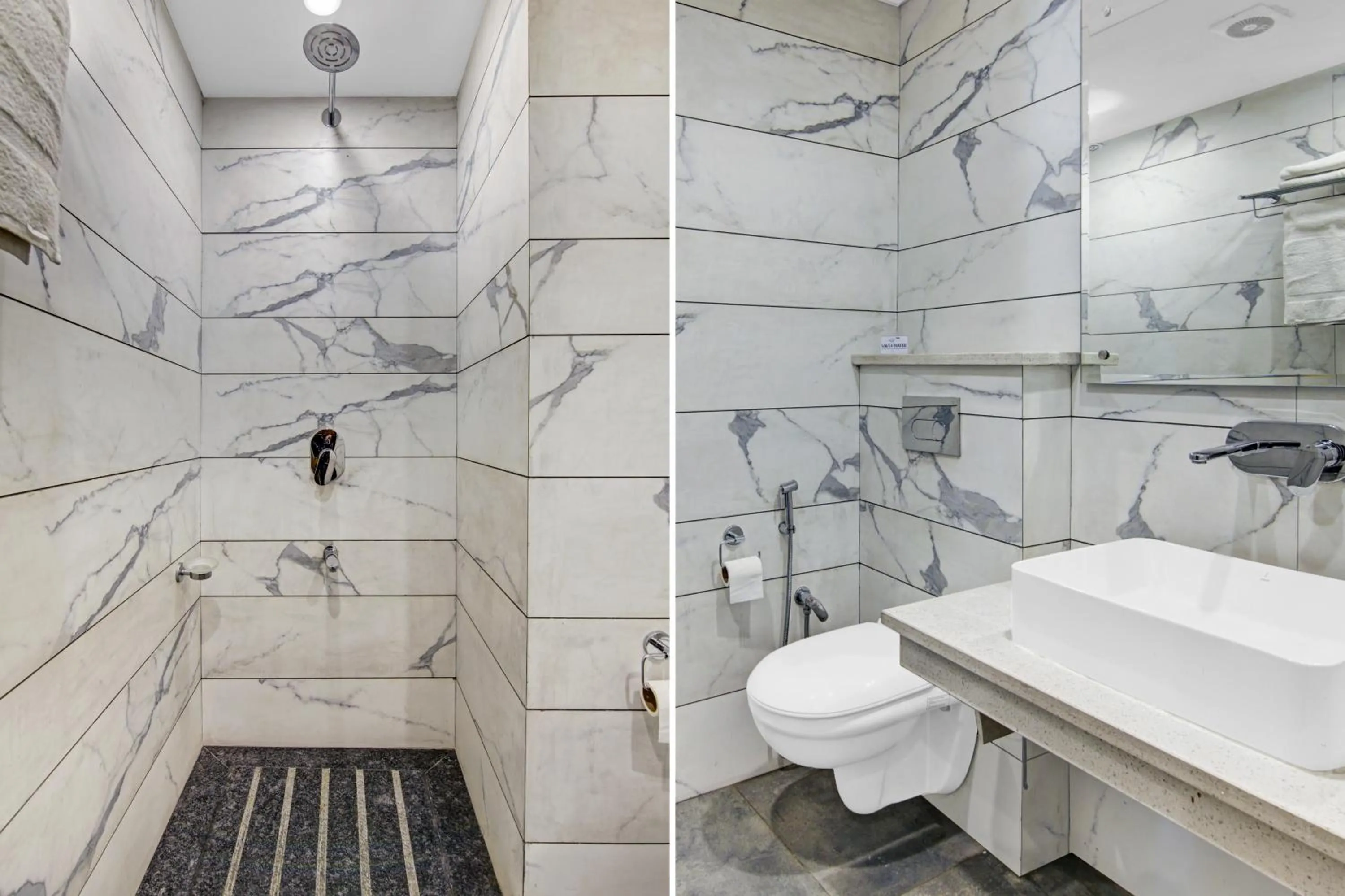 Shower in Hotel Crosswinds West